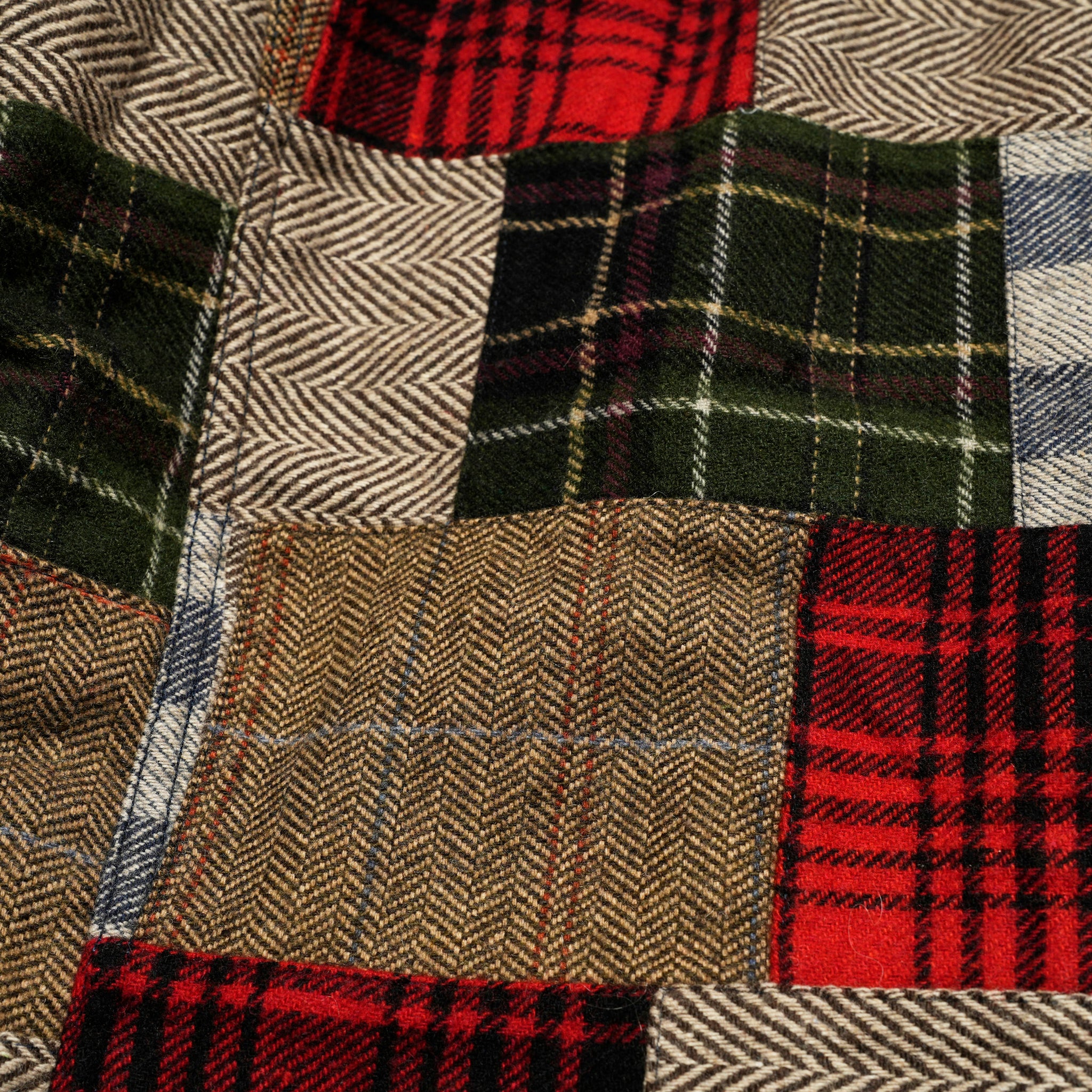 Italian Jail Jacket w/Lining | Color_Wool Patchwork | No_m32880-4_wool patchwork【MONITALY_モニタリー】