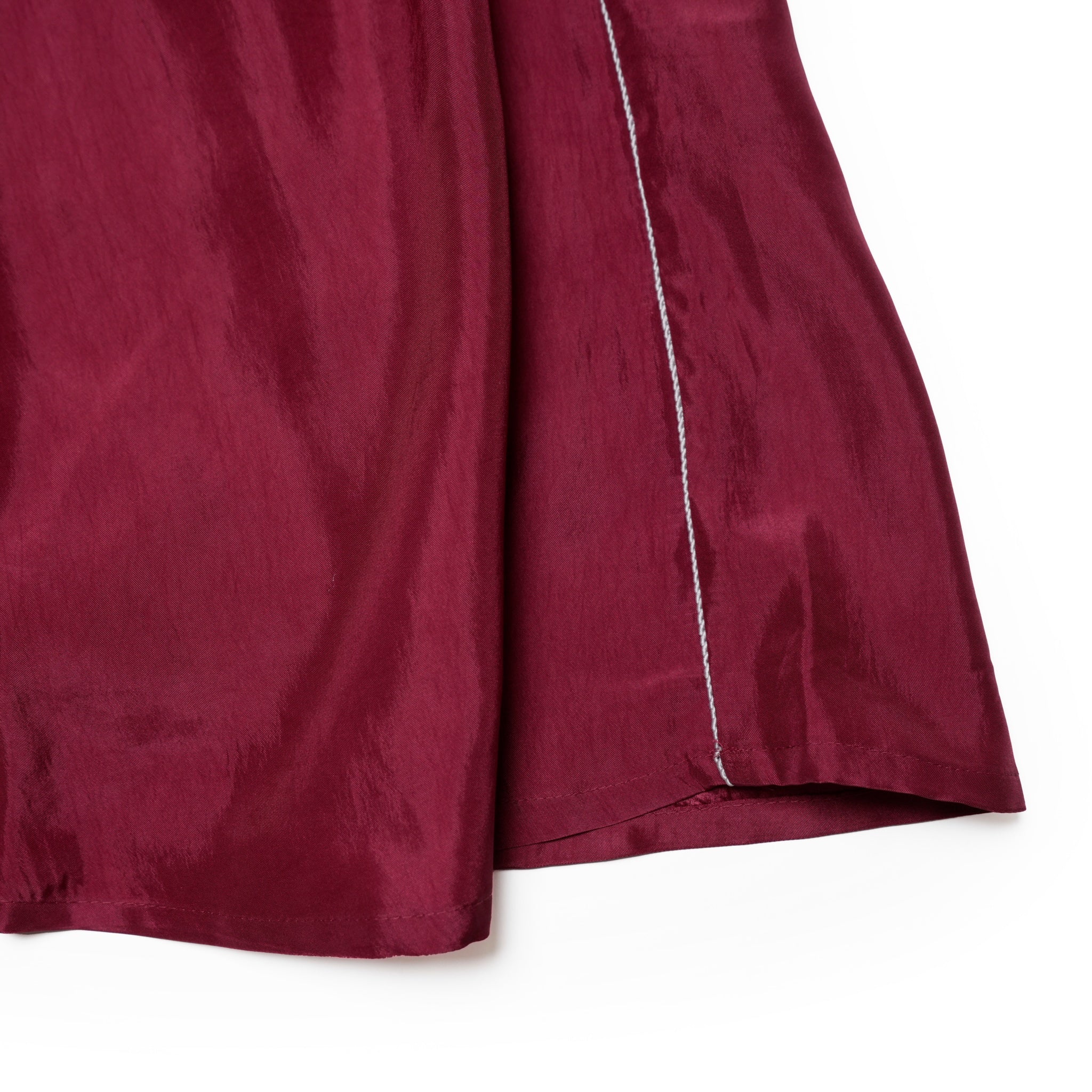 FS001_WIne | サテンロングスカート | Color:Wine【FULAT_フラット】