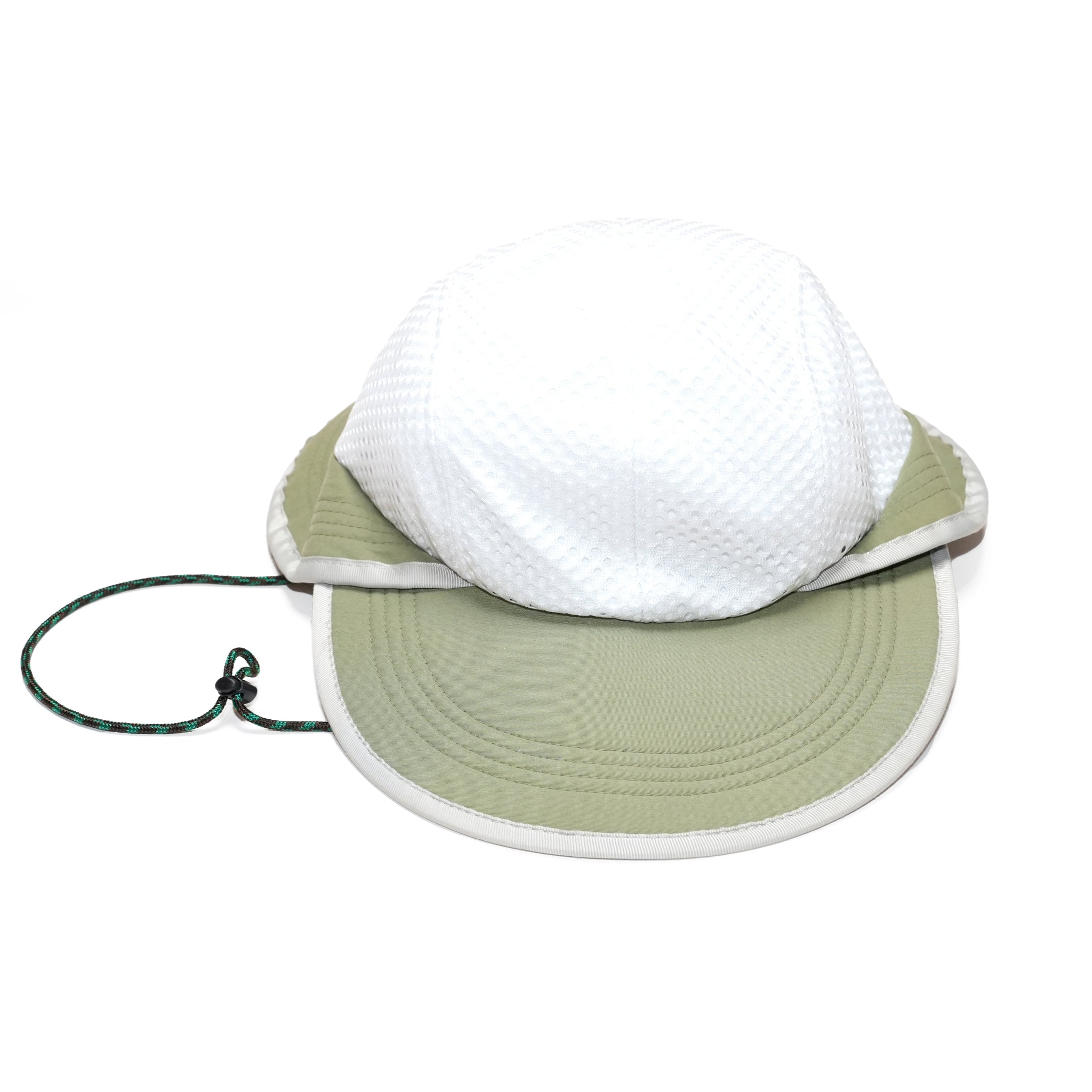 PH25SS-001_Lt.Olive | P.H. M. MESH TWOWAY HAT | Color:Lt.Olive【POWDERHORN MOUNTAINEERING_パウダーホーンマウンテニアリング】