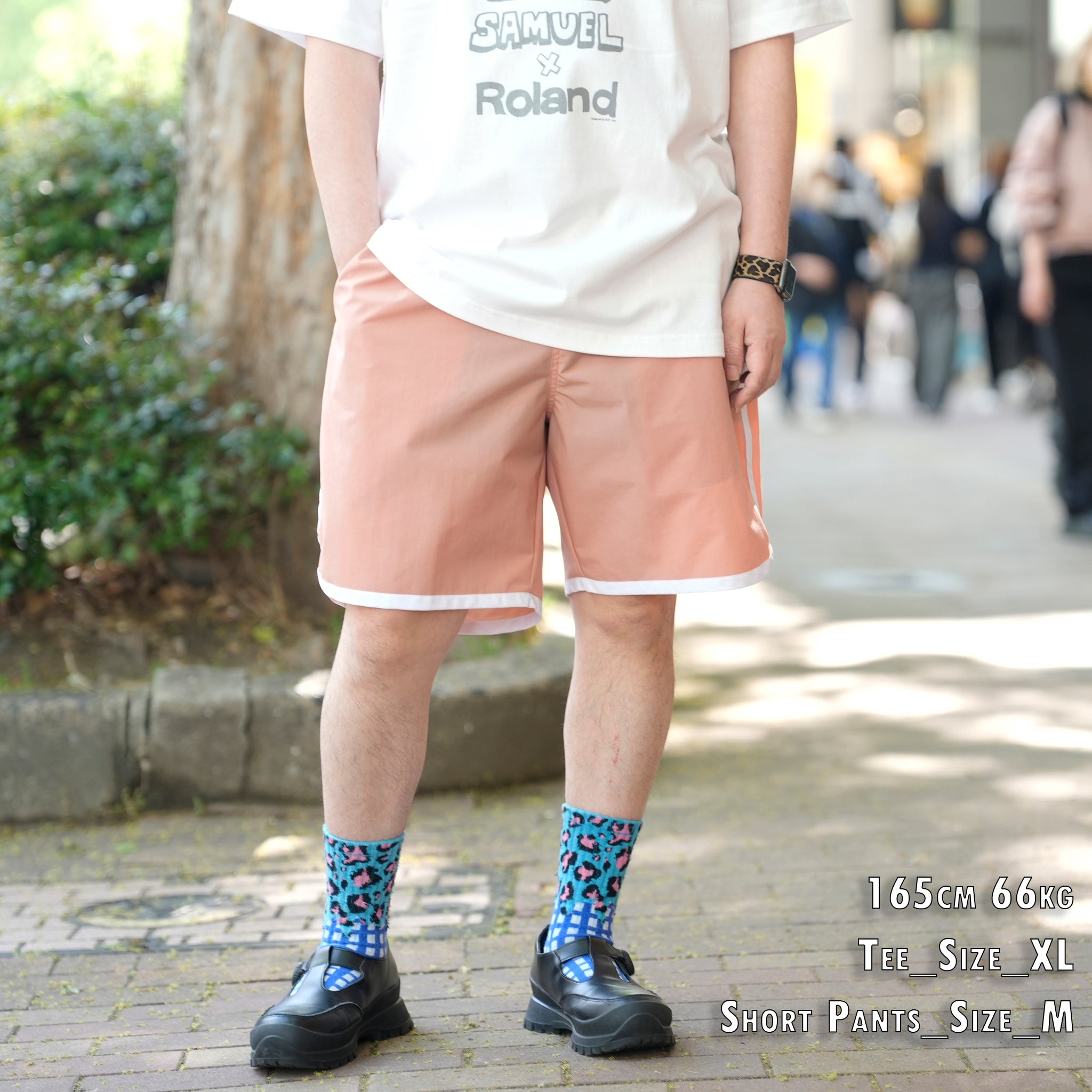 PH25SS-002_Pink | P.H. M.EASY PIPING SHORTS | Color:Pink【POWDERHORN MOUNTAINEERING_パウダーホーンマウンテニアリング】【archive】