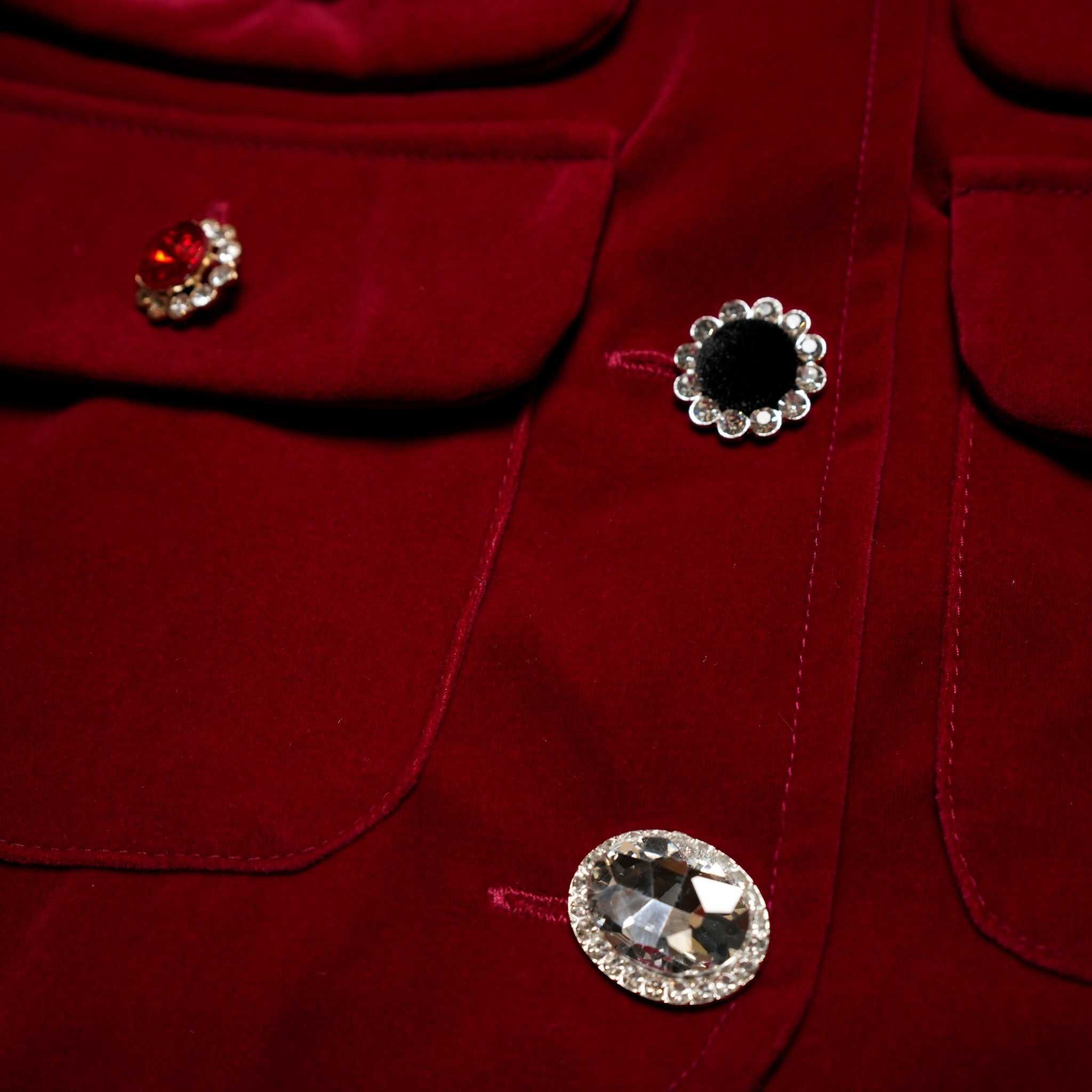 30SJ03JK303RED | Ballad Velvet Jacket【SISTER JANE_シスタージェーン】【archive】