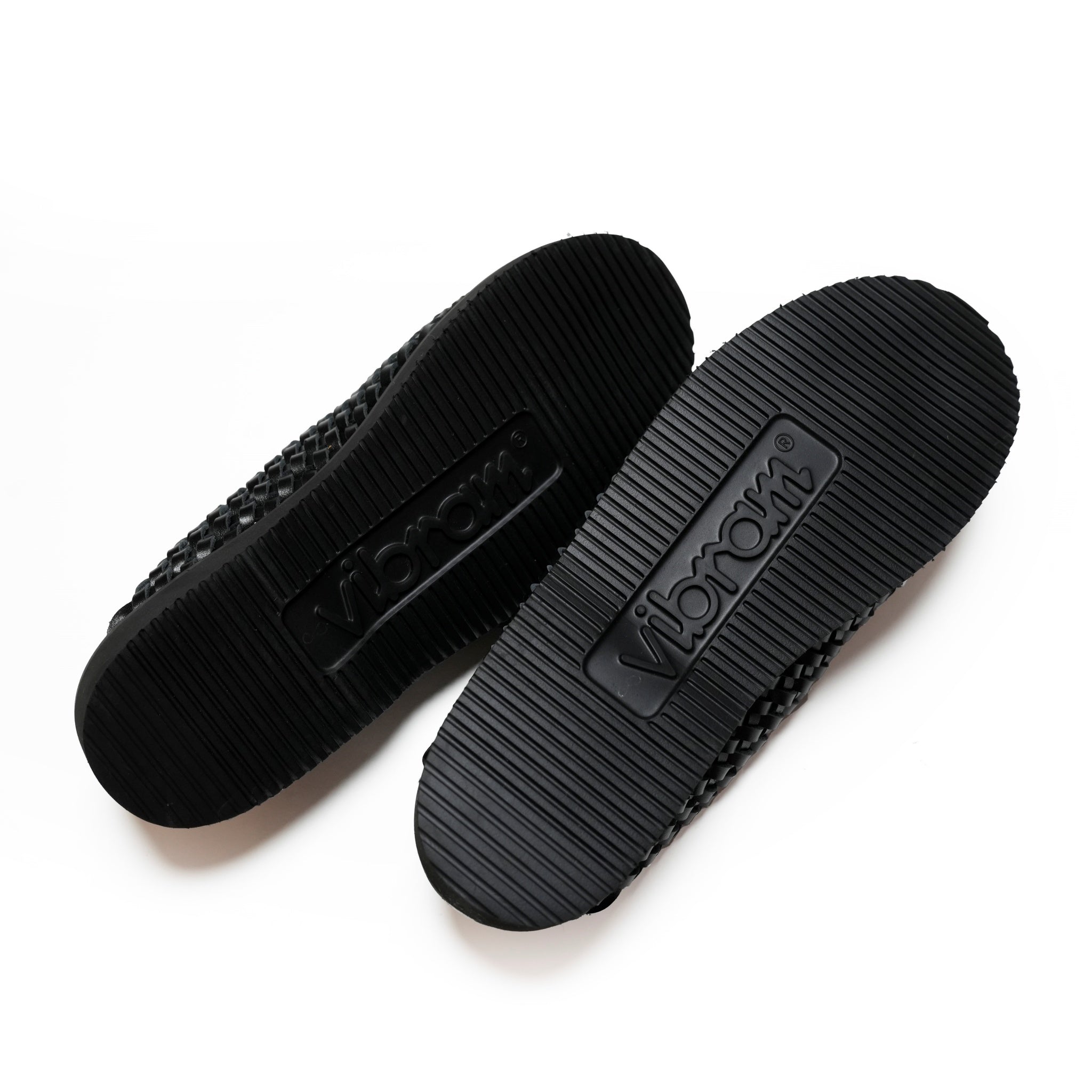 MLS210301-16 | WOVEN LEATHER CROG | Color:Black【molle Shoes_モールシューズ】