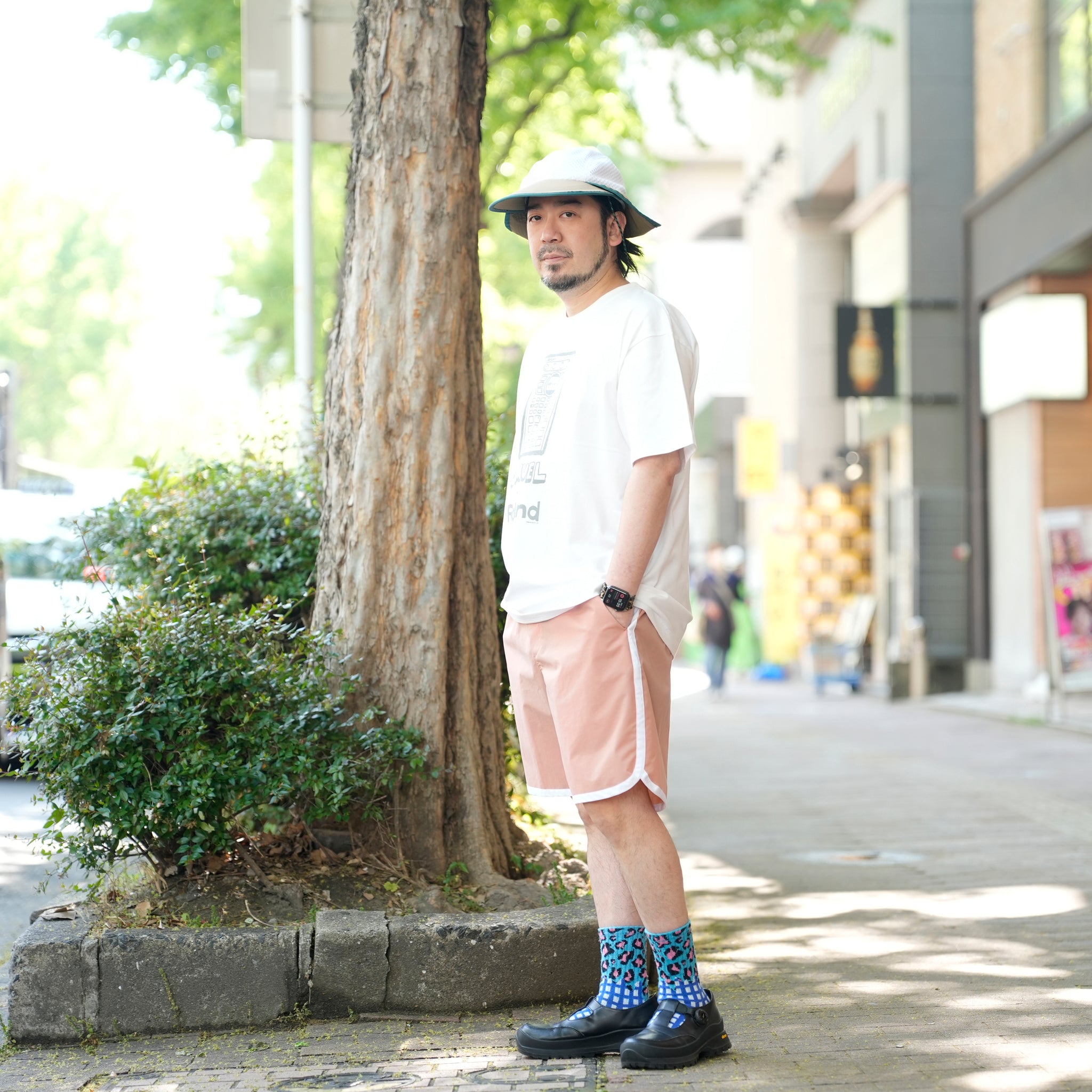 PH25SS-002_Pink | P.H. M.EASY PIPING SHORTS | Color:Pink【POWDERHORN MOUNTAINEERING_パウダーホーンマウンテニアリング】【archive】