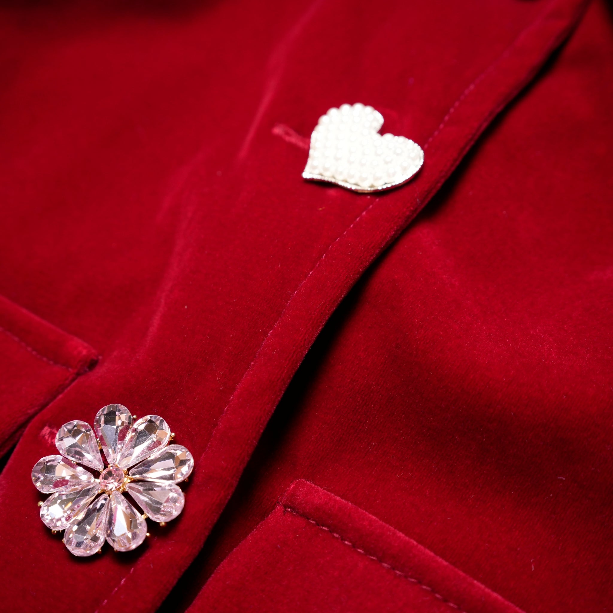 30SJ03JK303RED | Ballad Velvet Jacket【SISTER JANE_シスタージェーン】【archive】
