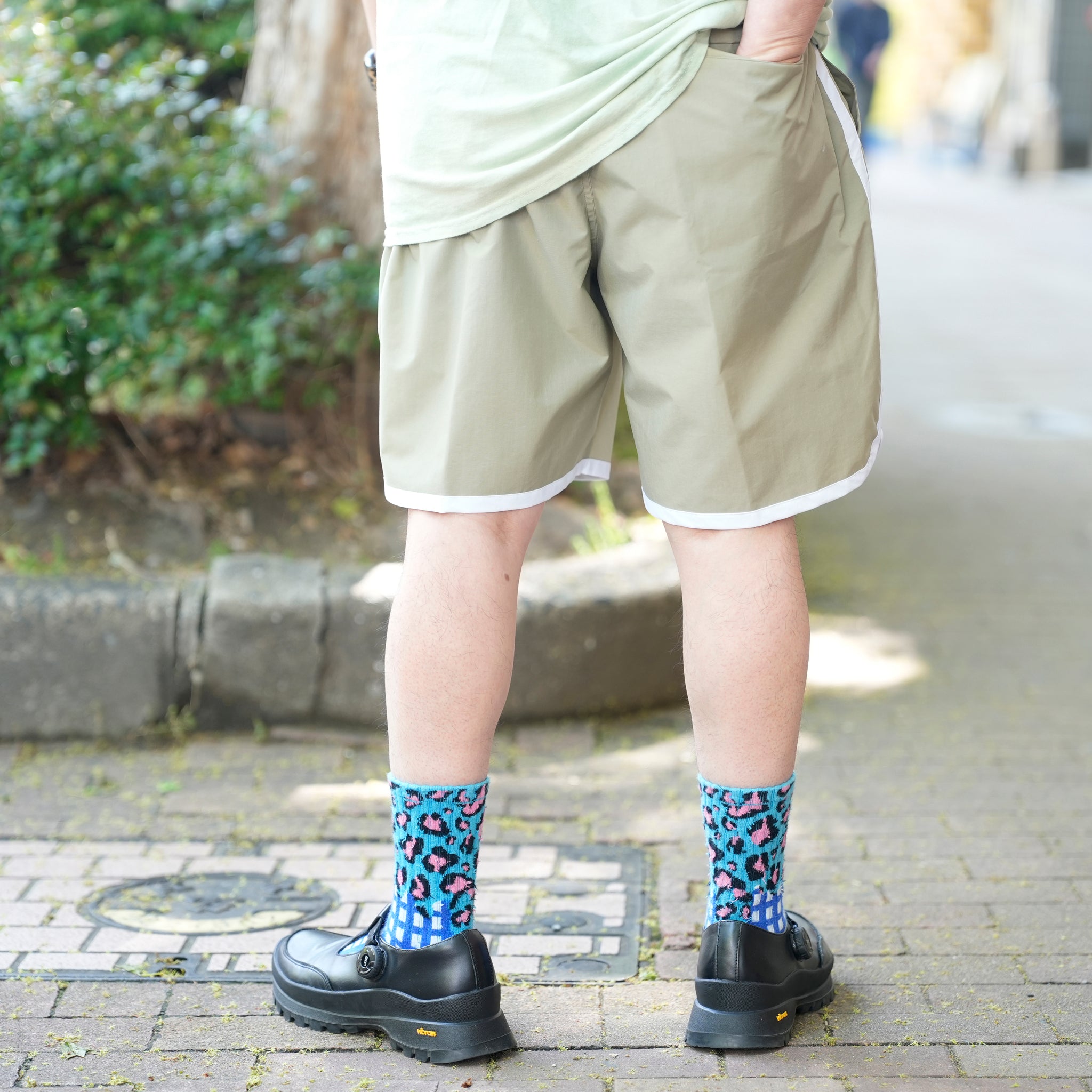 PH25SS-002_Lt.Olive | P.H. M.EASY PIPING SHORTS | Color:Lt.Olive【POWDERHORN MOUNTAINEERING_パウダーホーンマウンテニアリング】【archive】