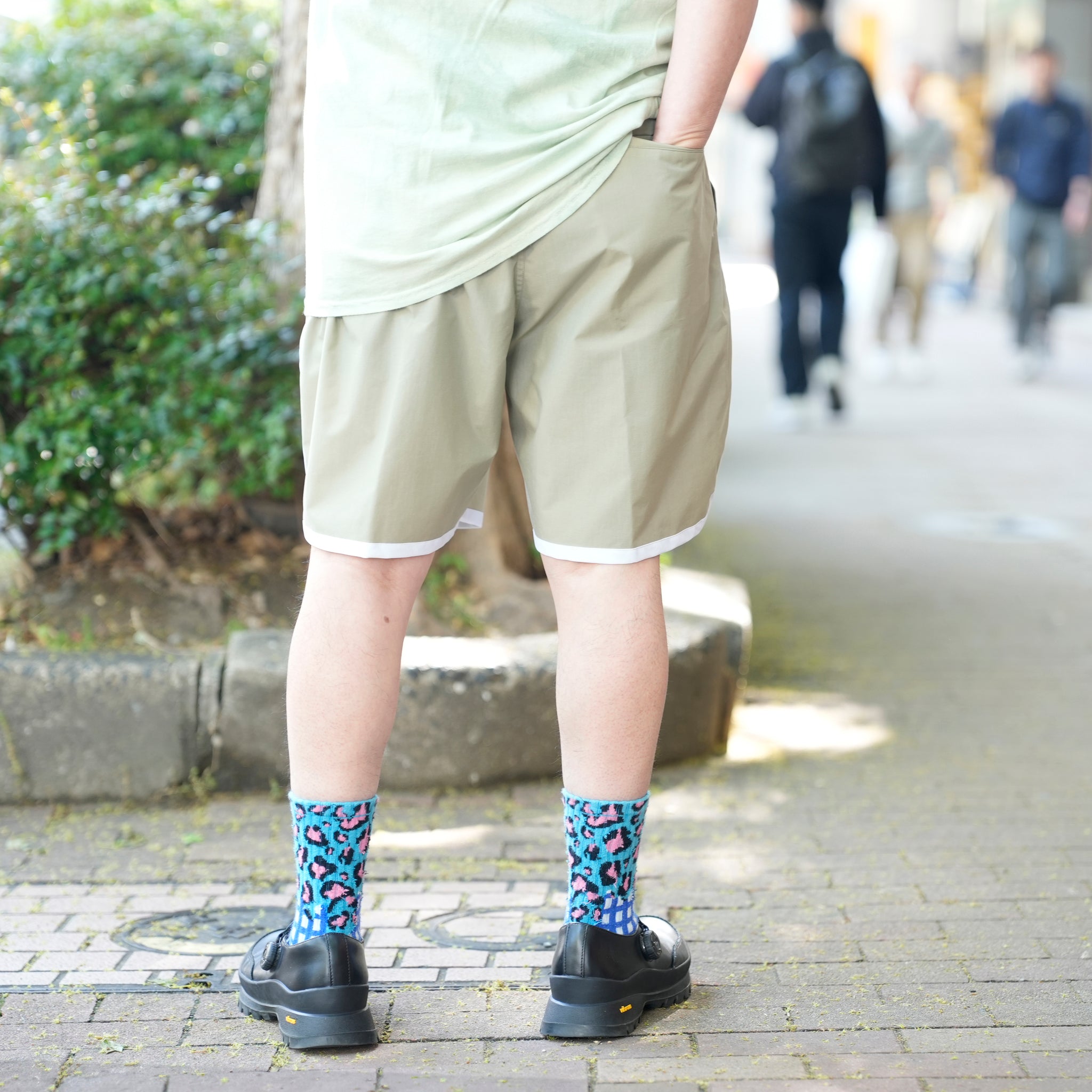 PH25SS-002_Lt.Olive | P.H. M.EASY PIPING SHORTS | Color:Lt.Olive【POWDERHORN MOUNTAINEERING_パウダーホーンマウンテニアリング】【archive】
