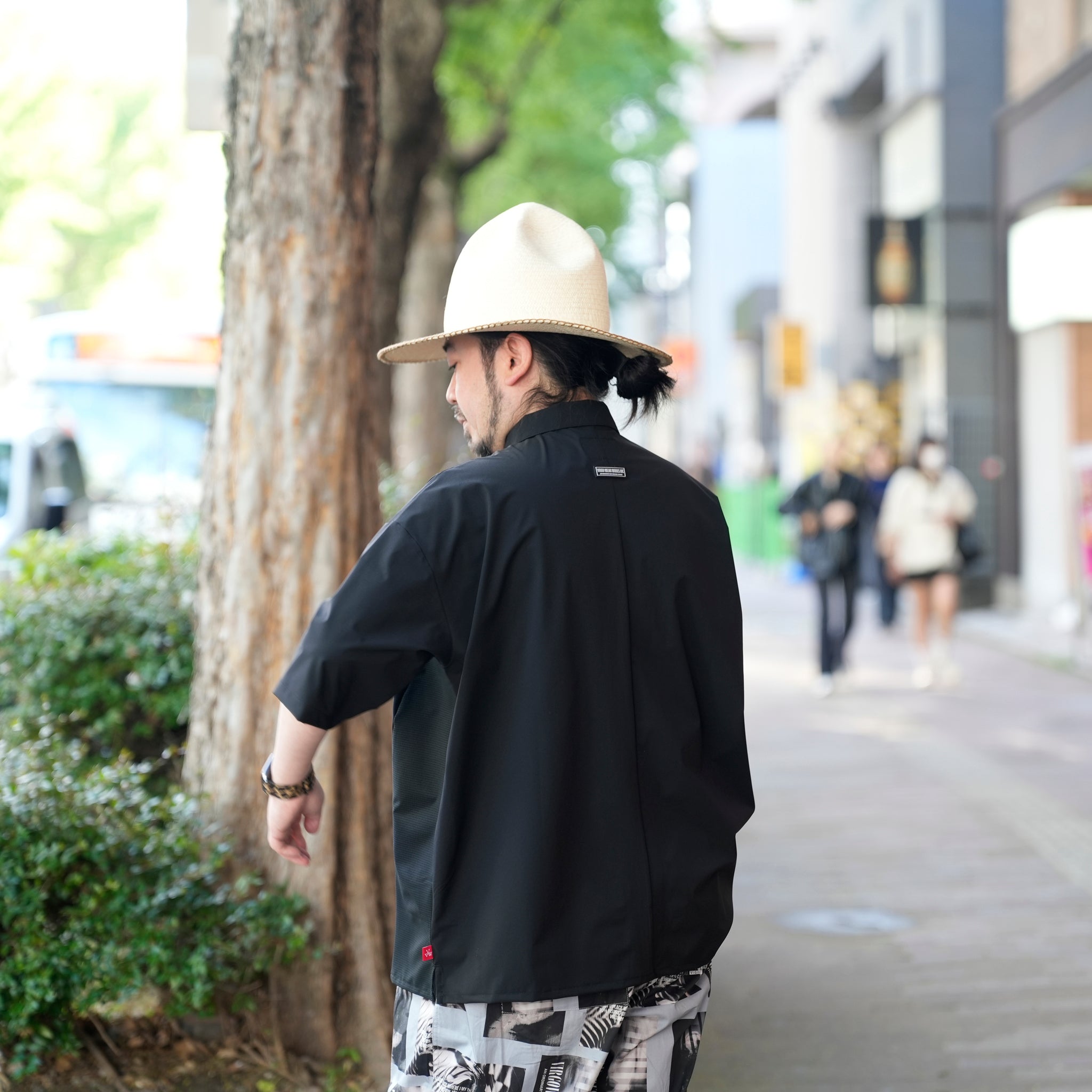 VG-SH-269_Black | Solodots wide shirts | Color:Black【VIRGOwearworks_ヴァルゴウェアワークス】