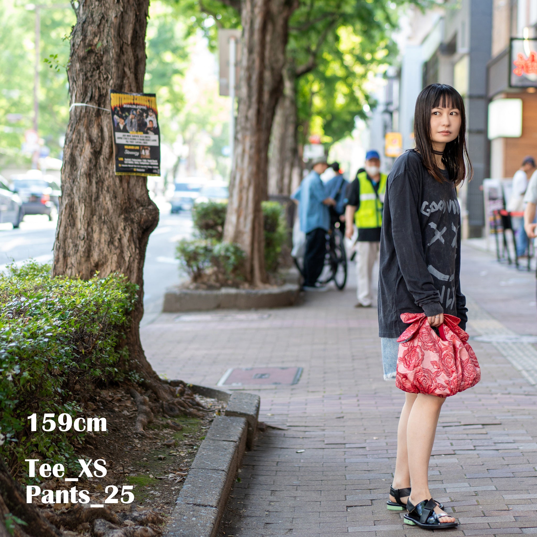 26468C_CHARCOAL | GOOD VIBES ONLY LONG SLEEVE TEE | Color:CHARCOAL【ONE TEASPOON_ワンティースプーン】