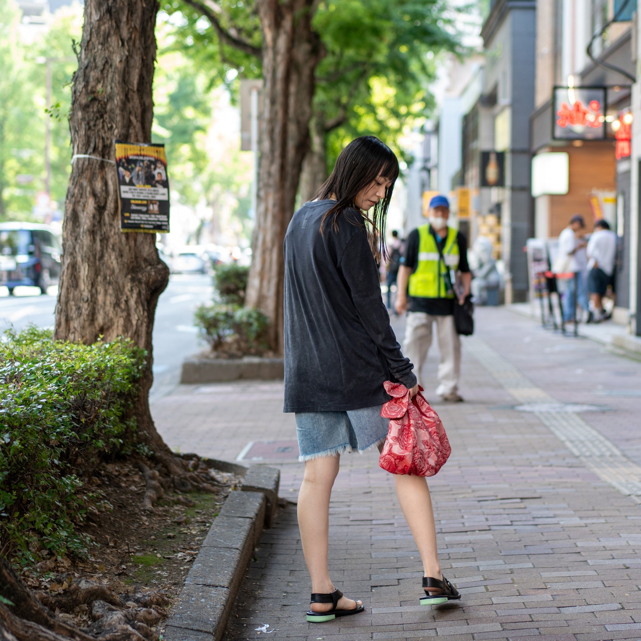 26468C_CHARCOAL | GOOD VIBES ONLY LONG SLEEVE TEE | Color:CHARCOAL【ONE TEASPOON_ワンティースプーン】