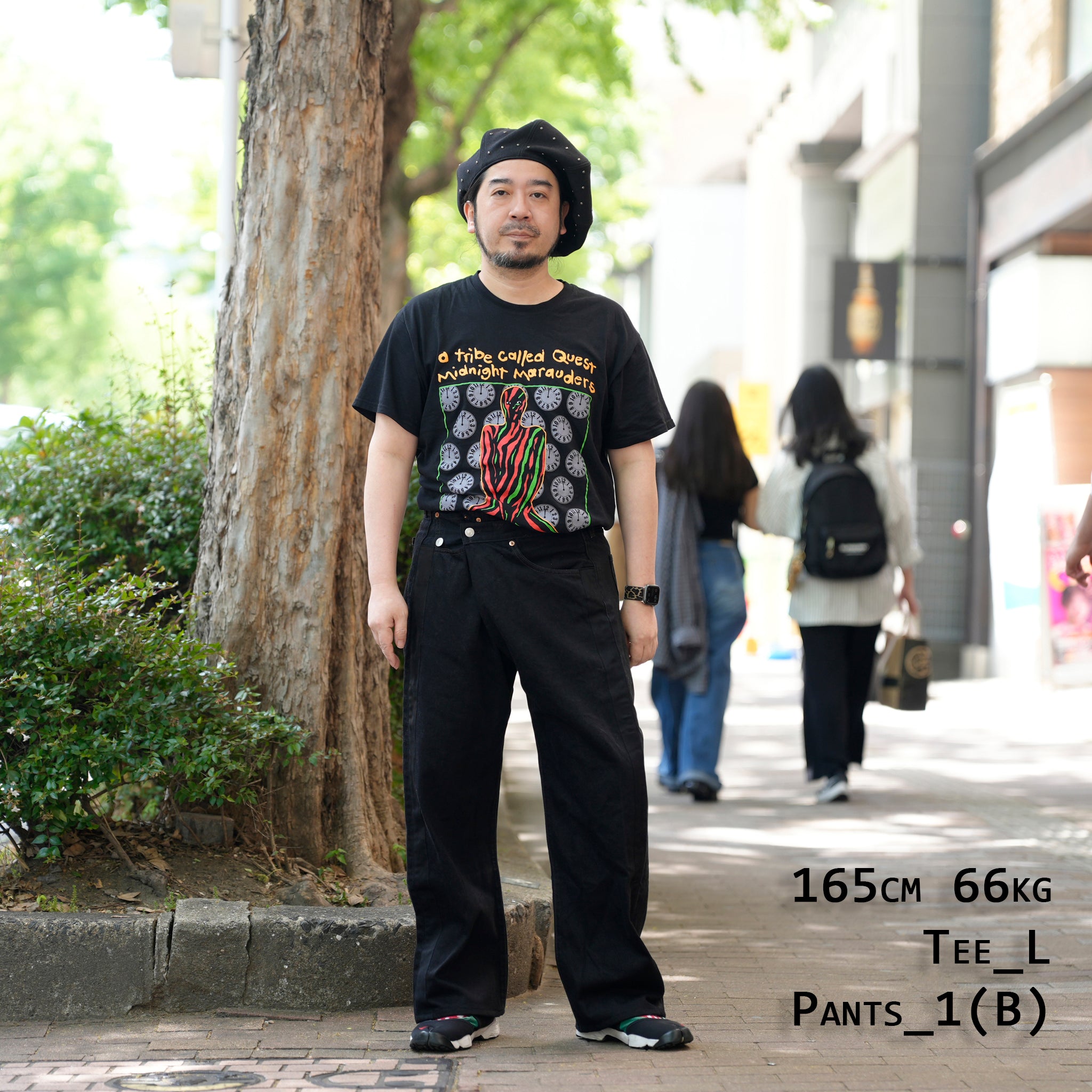 YP15TY_Blk | DEFORMED PANTS | Color:Blk【YOUSED_ユーズド】