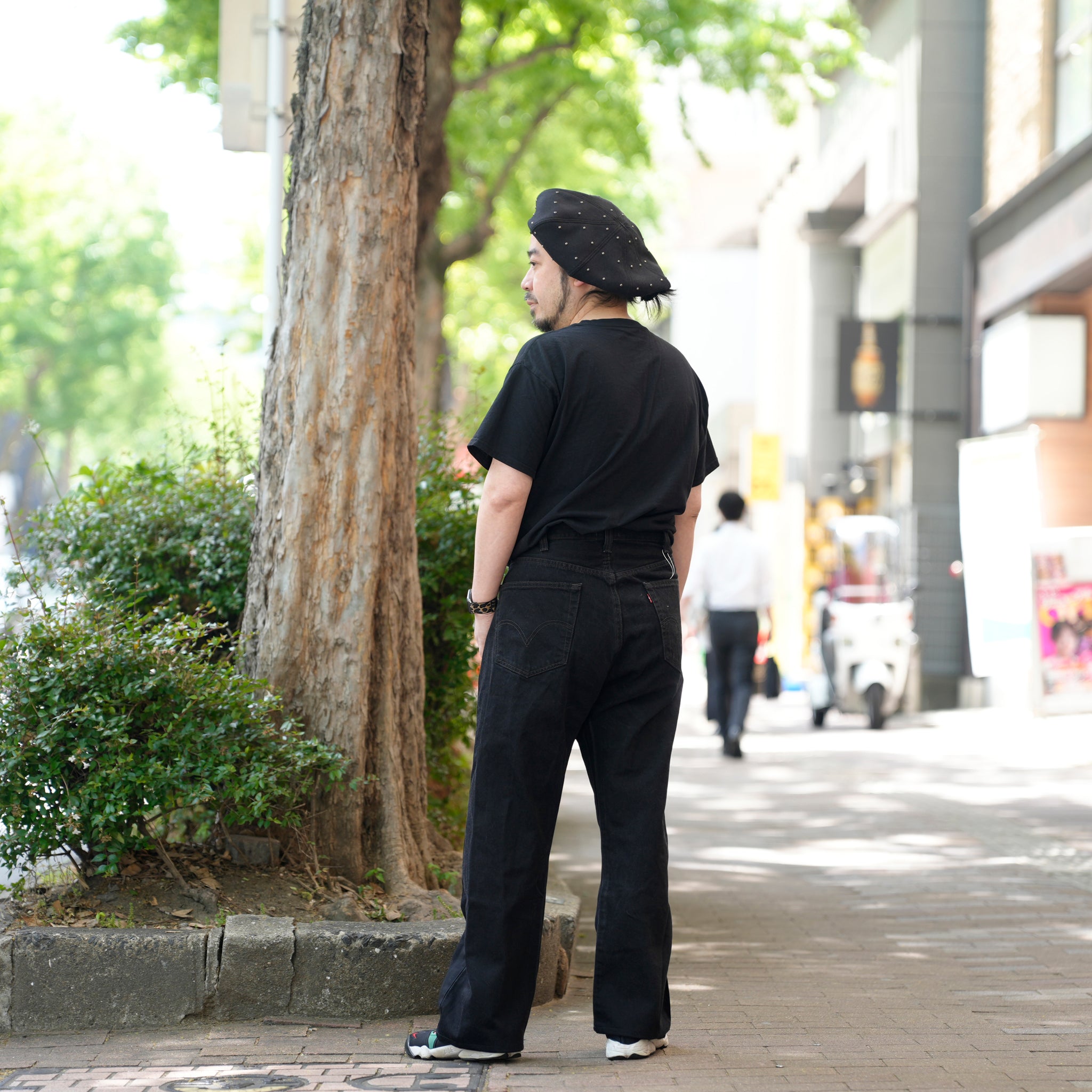 YP15TY_Blk | DEFORMED PANTS | Color:Blk【YOUSED_ユーズド】