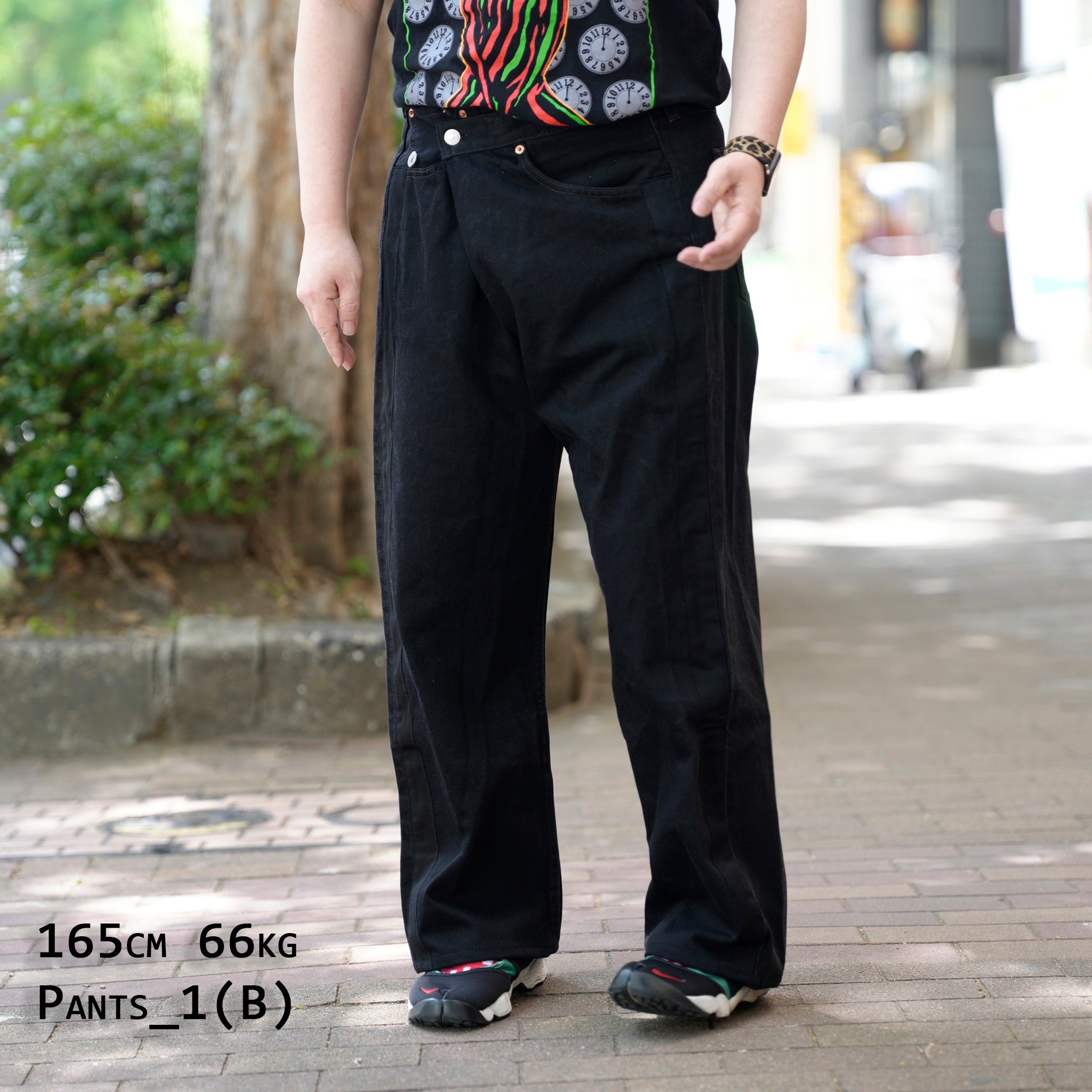 YP15TY_Blk | DEFORMED PANTS | Color:Blk【YOUSED_ユーズド】