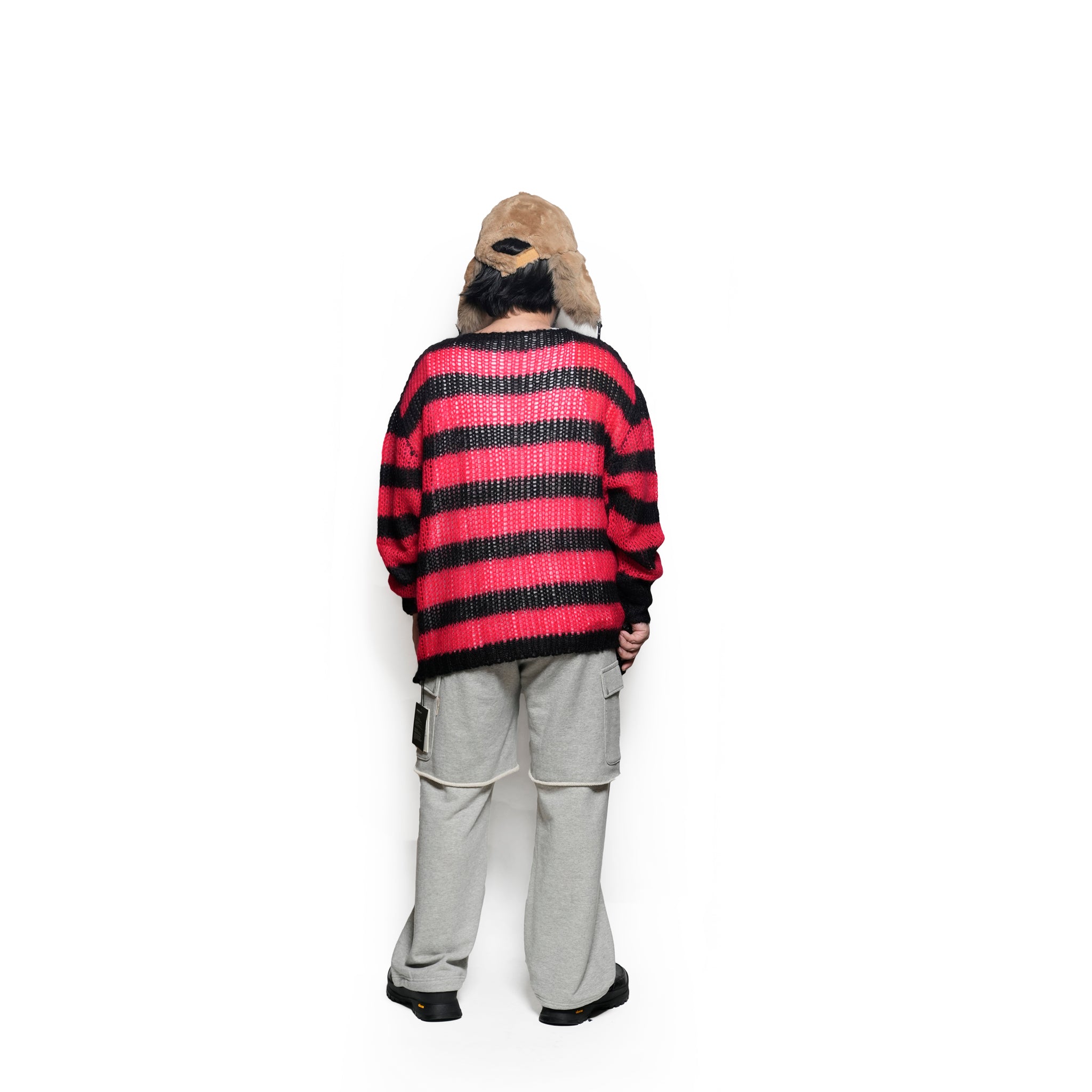 Mesh Mohair knit / Red【AMBERGLEAM_アンバーグリーム】1320151113