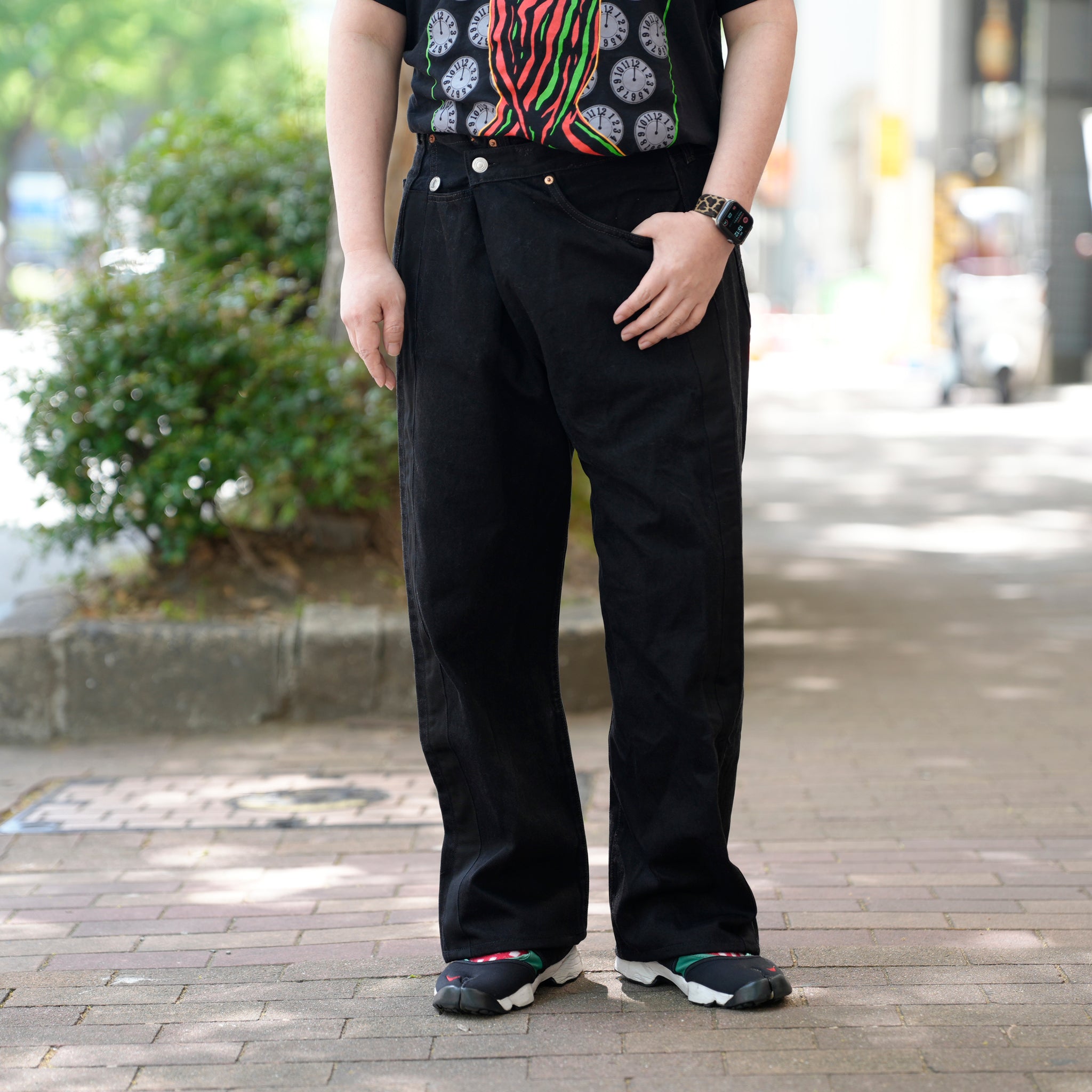 YP15TY_Blk | DEFORMED PANTS | Color:Blk【YOUSED_ユーズド】