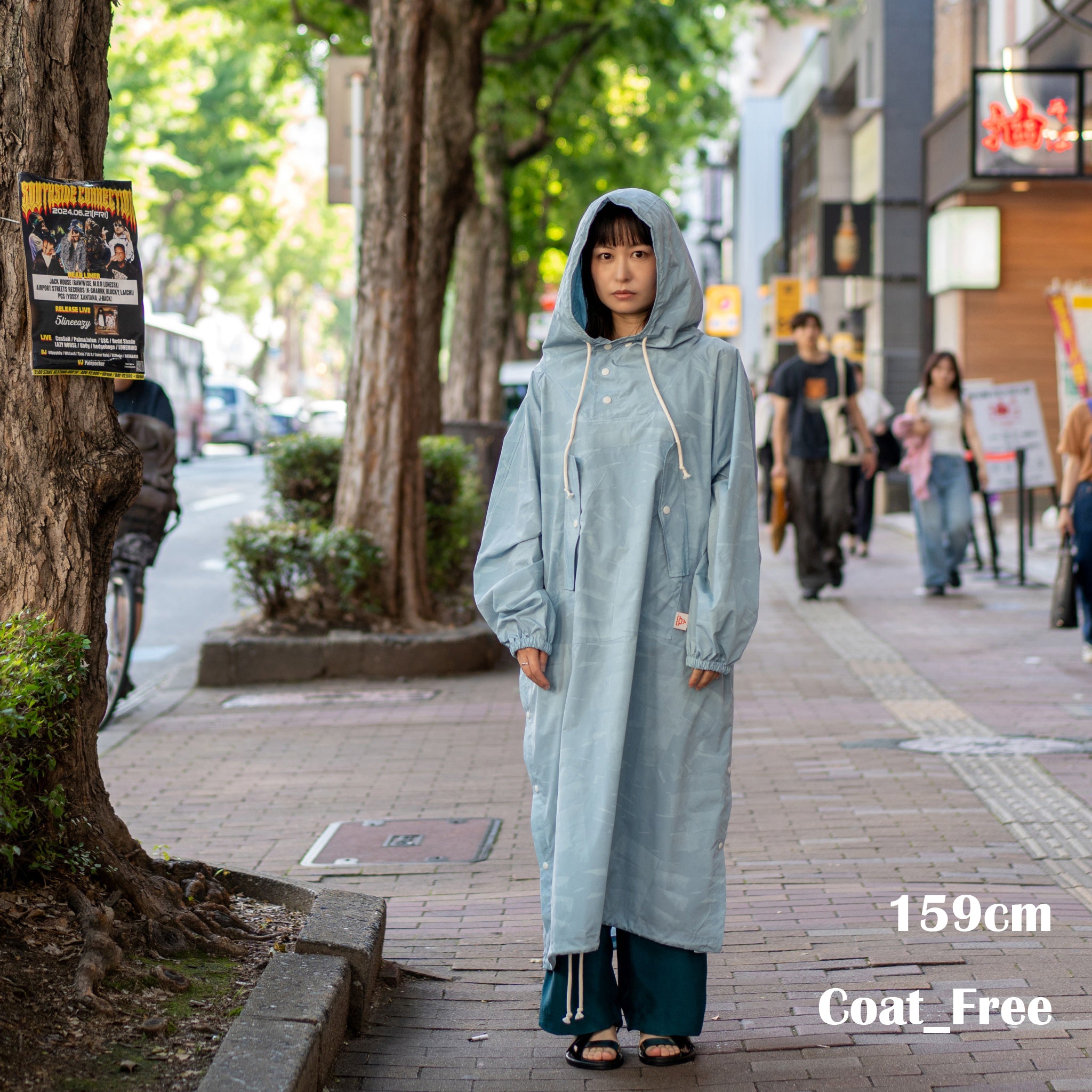 G61201A_SKY | MOUNTAIN LONG ANORAK-SKY | Color:Sky【GORT_ゴート】