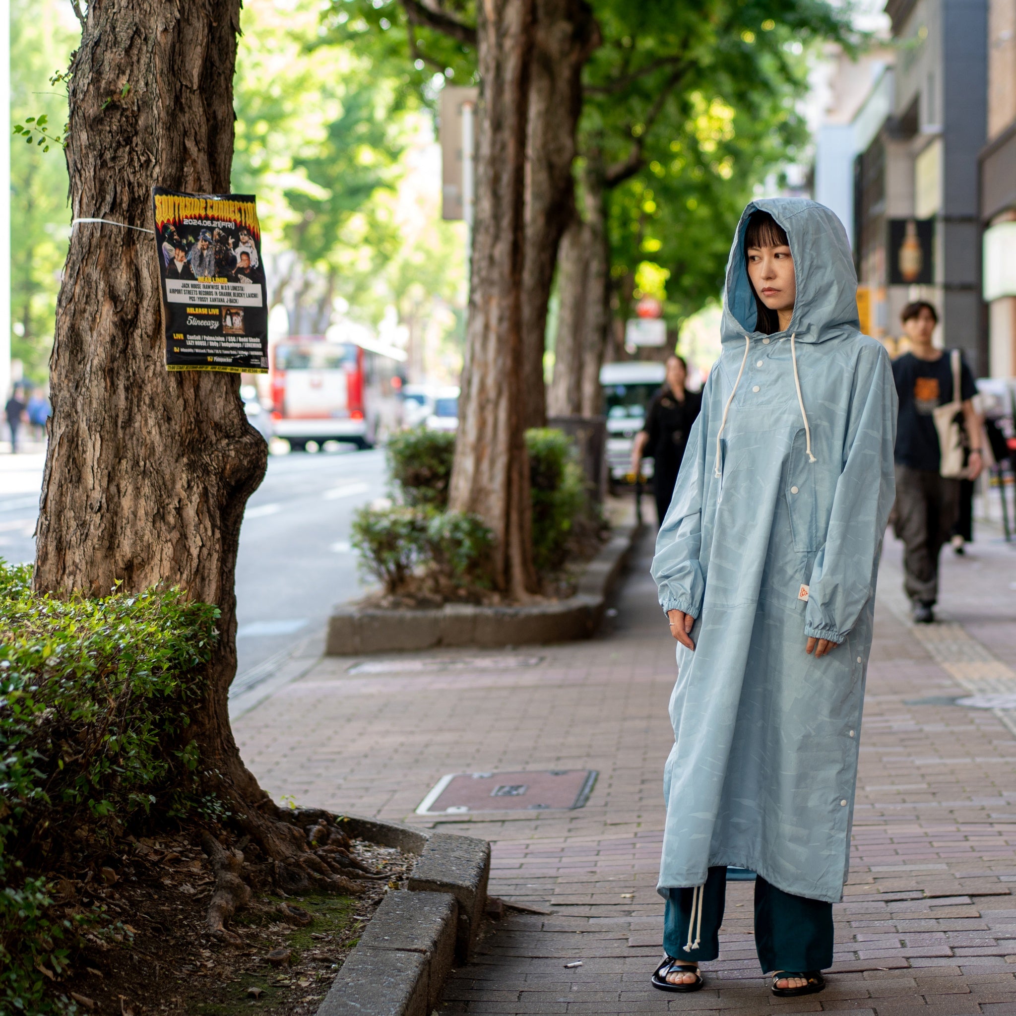 G61201A_SKY | MOUNTAIN LONG ANORAK-SKY | Color:Sky【GORT_ゴート】
