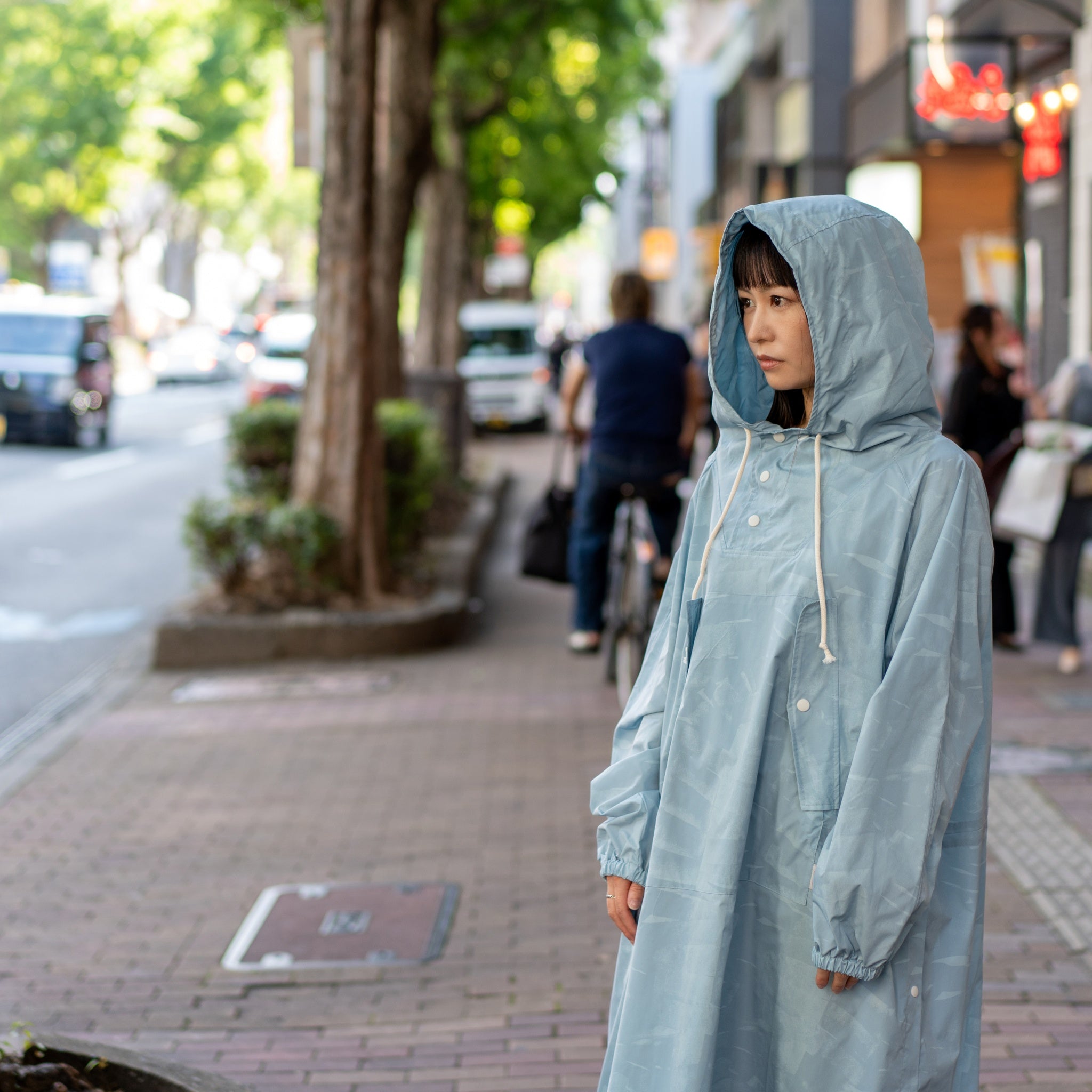 G61201A_SKY | MOUNTAIN LONG ANORAK-SKY | Color:Sky【GORT_ゴート】