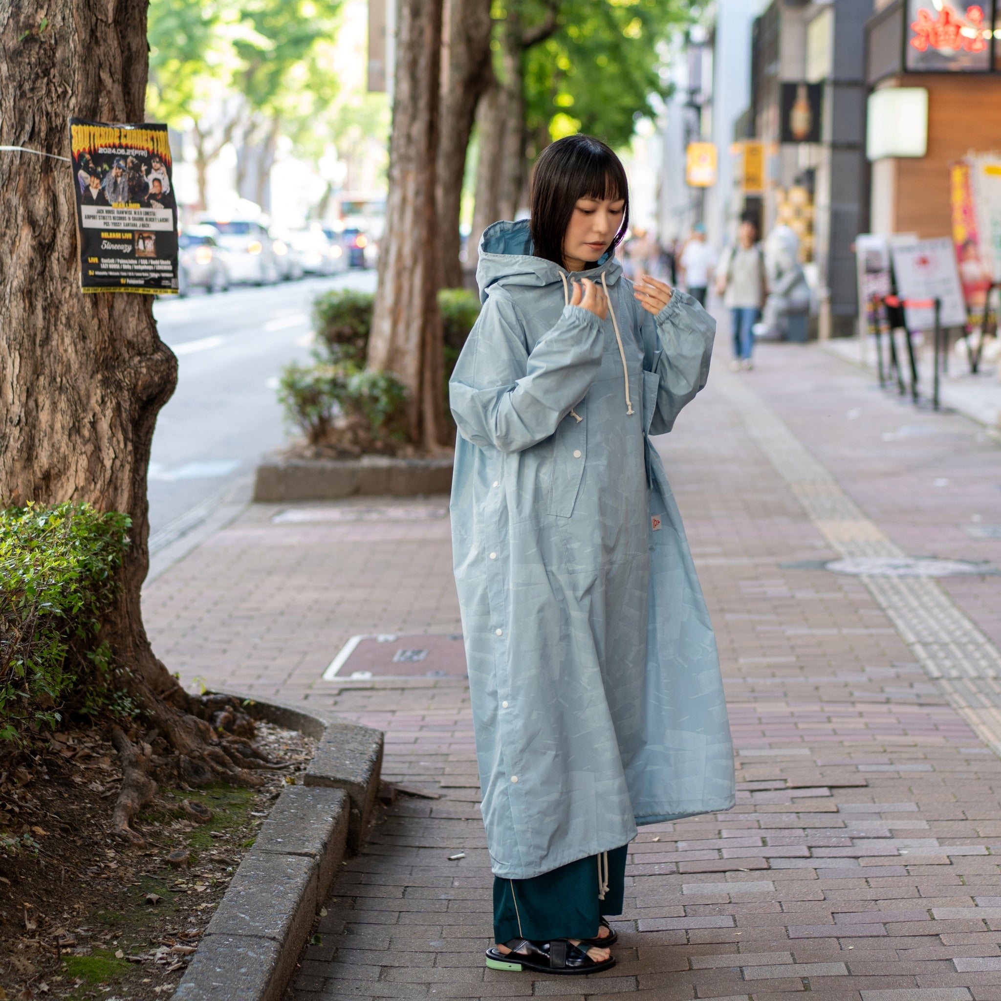 G61201A_SKY | MOUNTAIN LONG ANORAK-SKY | Color:Sky【GORT_ゴート】
