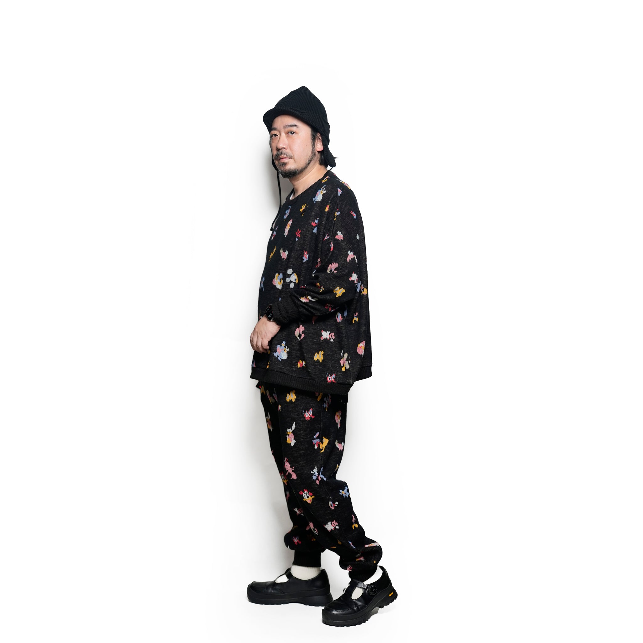Origin Jacquard Jodhpurs | Color_Melt Bk | No_bsd25aw-12_melt bk【BEDSIDEDRAMA_ベッドサイドドラマ】