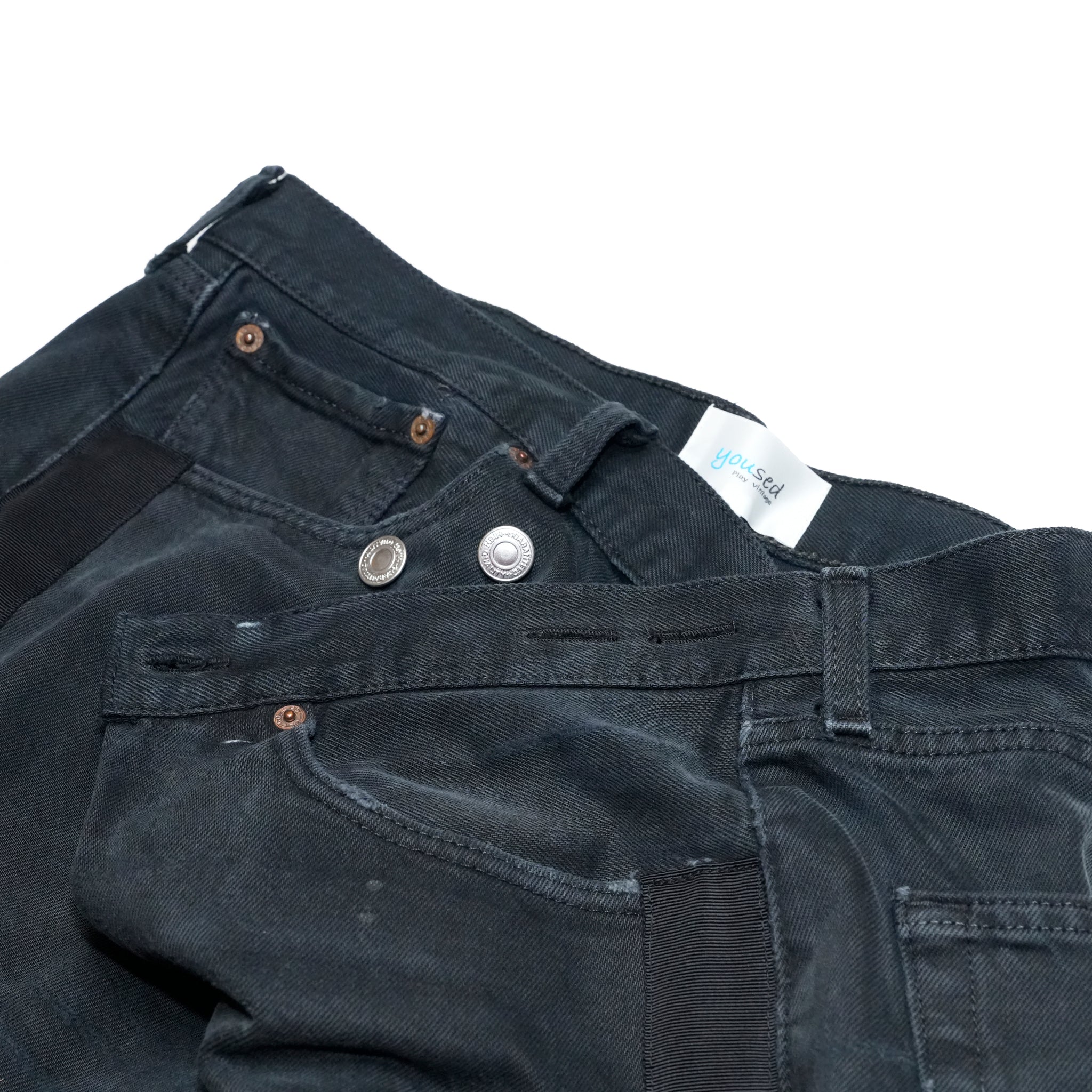 YP15TY_Blk | DEFORMED PANTS | Color:Blk【YOUSED_ユーズド】