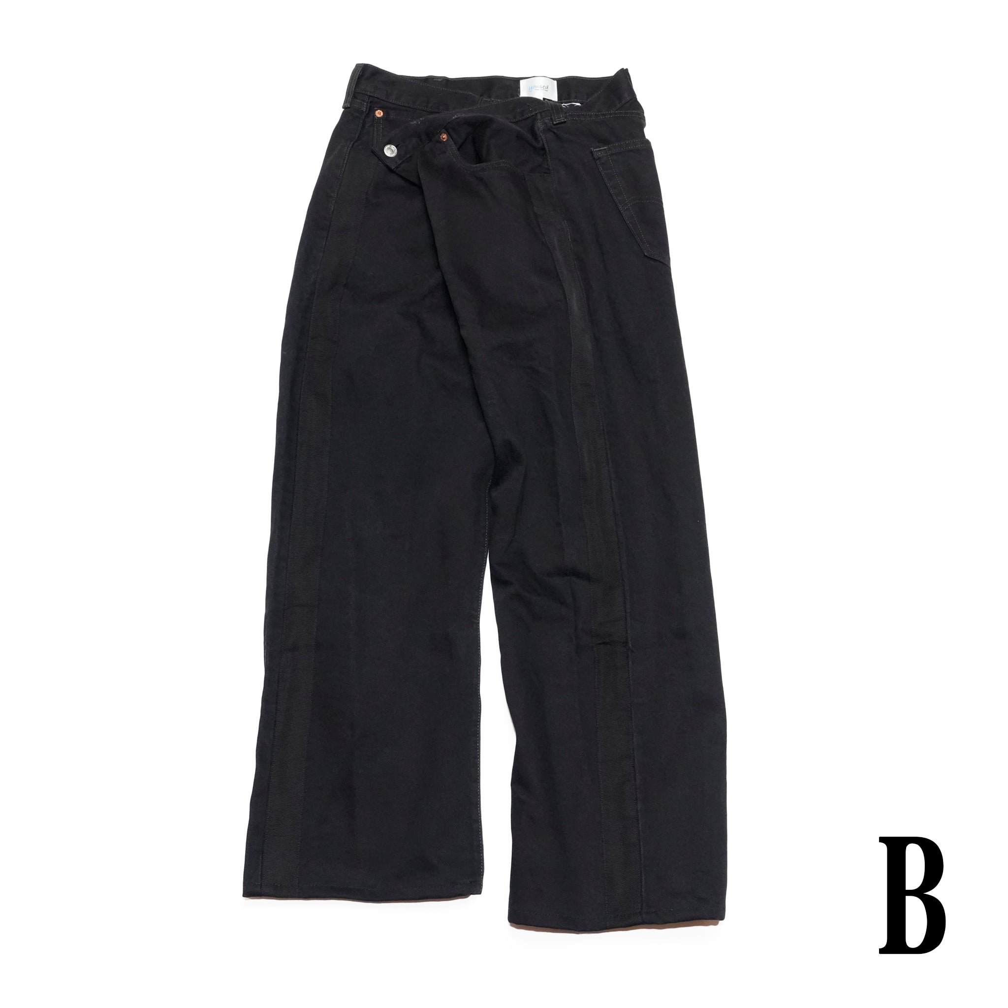 YP15TY_Blk | DEFORMED PANTS | Color:Blk【YOUSED_ユーズド】