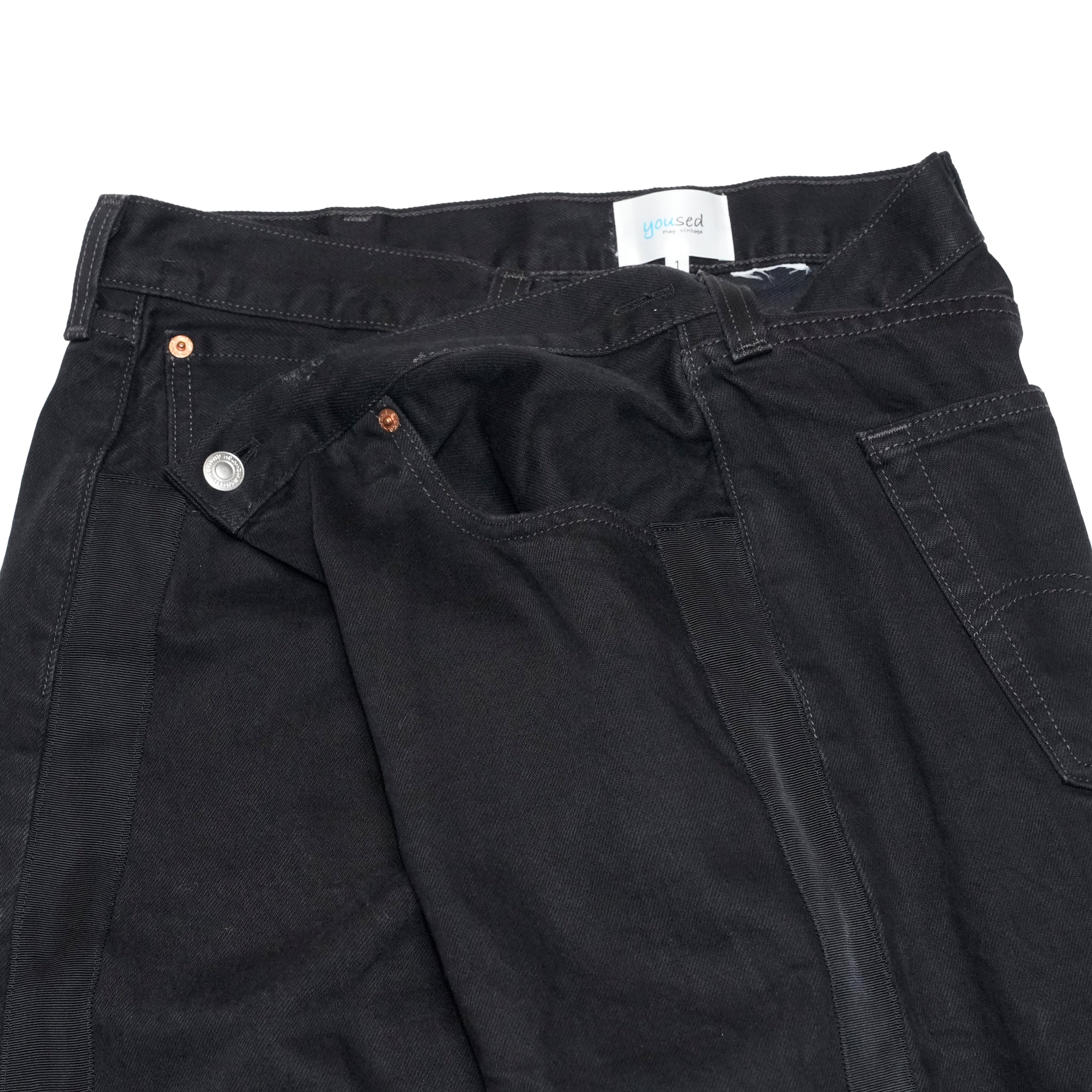 YP15TY_Blk | DEFORMED PANTS | Color:Blk【YOUSED_ユーズド】