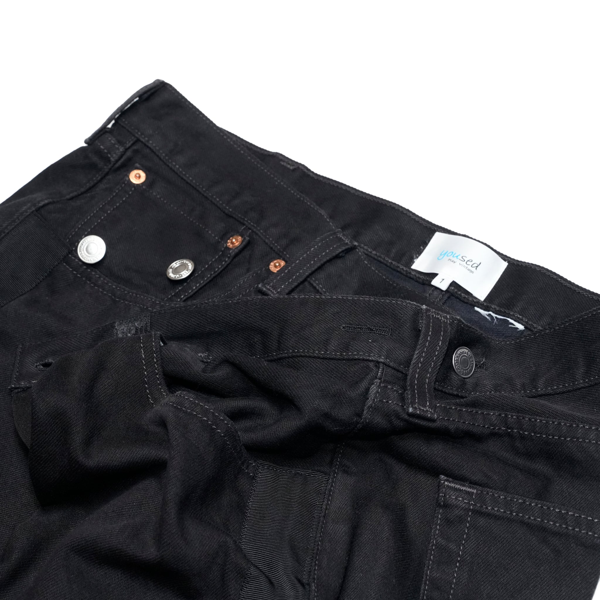 YP15TY_Blk | DEFORMED PANTS | Color:Blk【YOUSED_ユーズド】