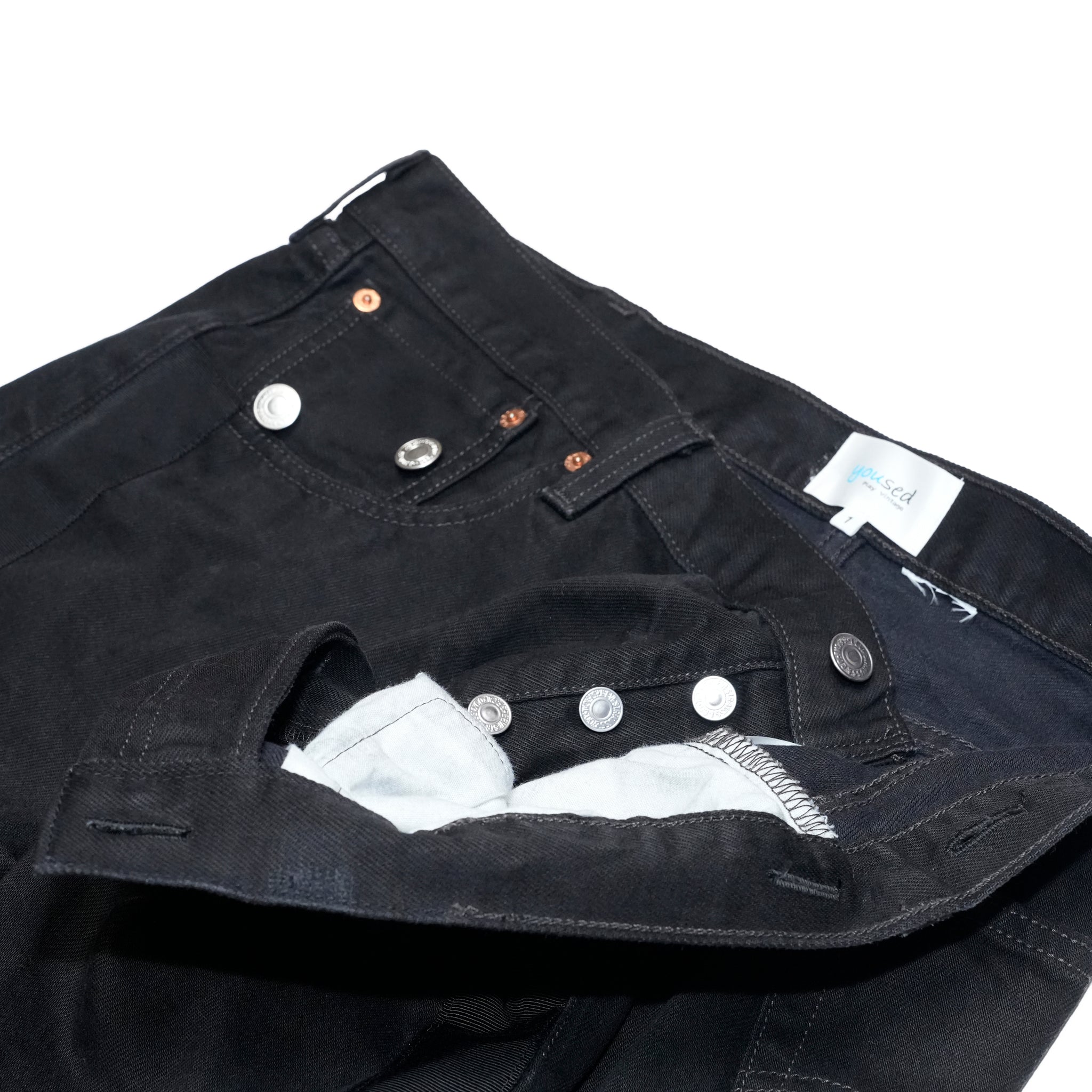YP15TY_Blk | DEFORMED PANTS | Color:Blk【YOUSED_ユーズド】
