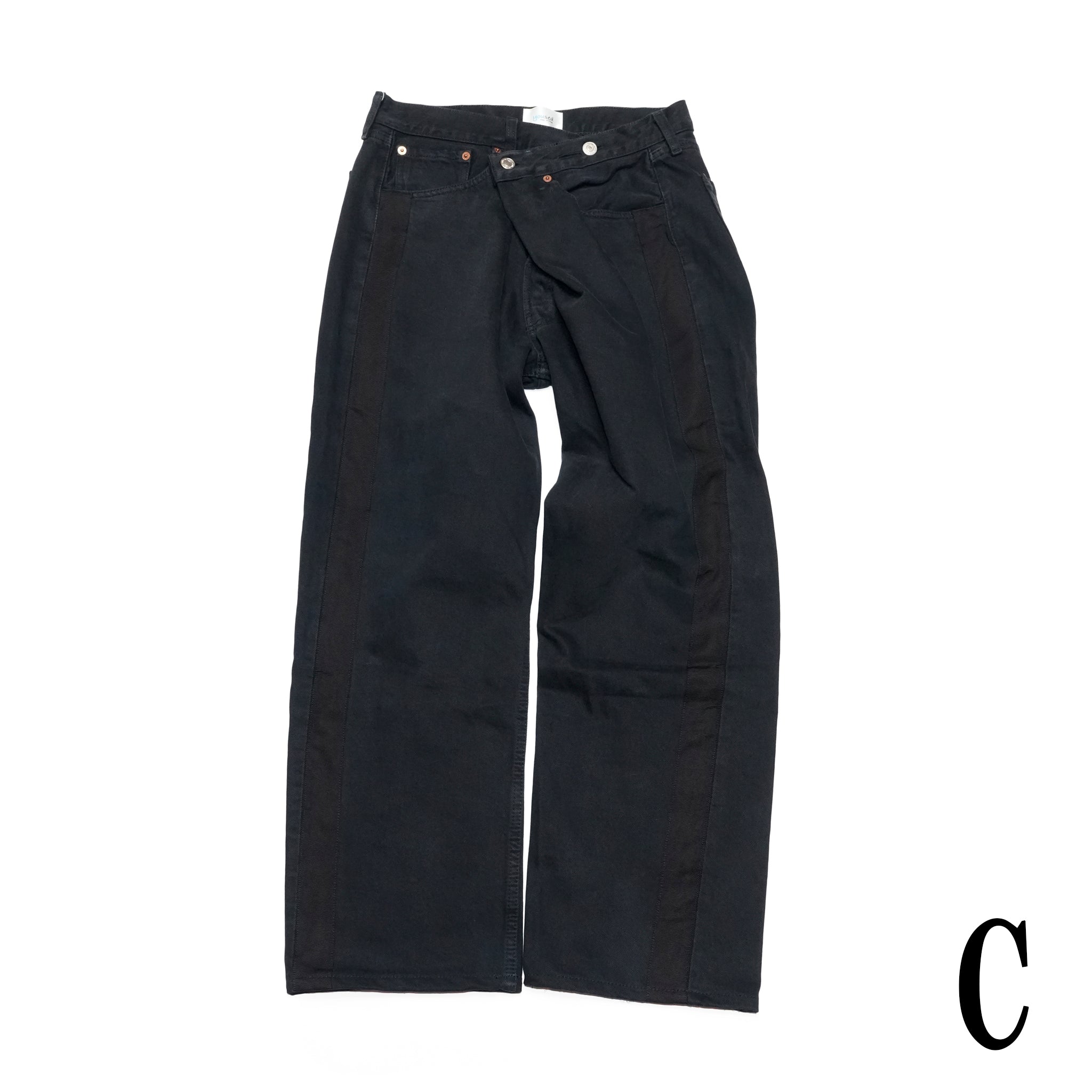 YP15TY_Blk | DEFORMED PANTS | Color:Blk【YOUSED_ユーズド】