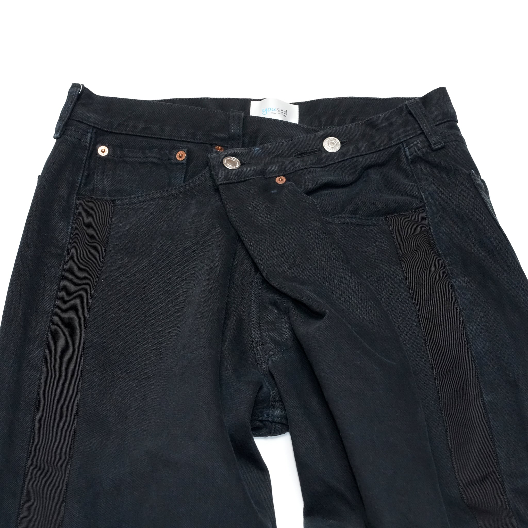YP15TY_Blk | DEFORMED PANTS | Color:Blk【YOUSED_ユーズド】