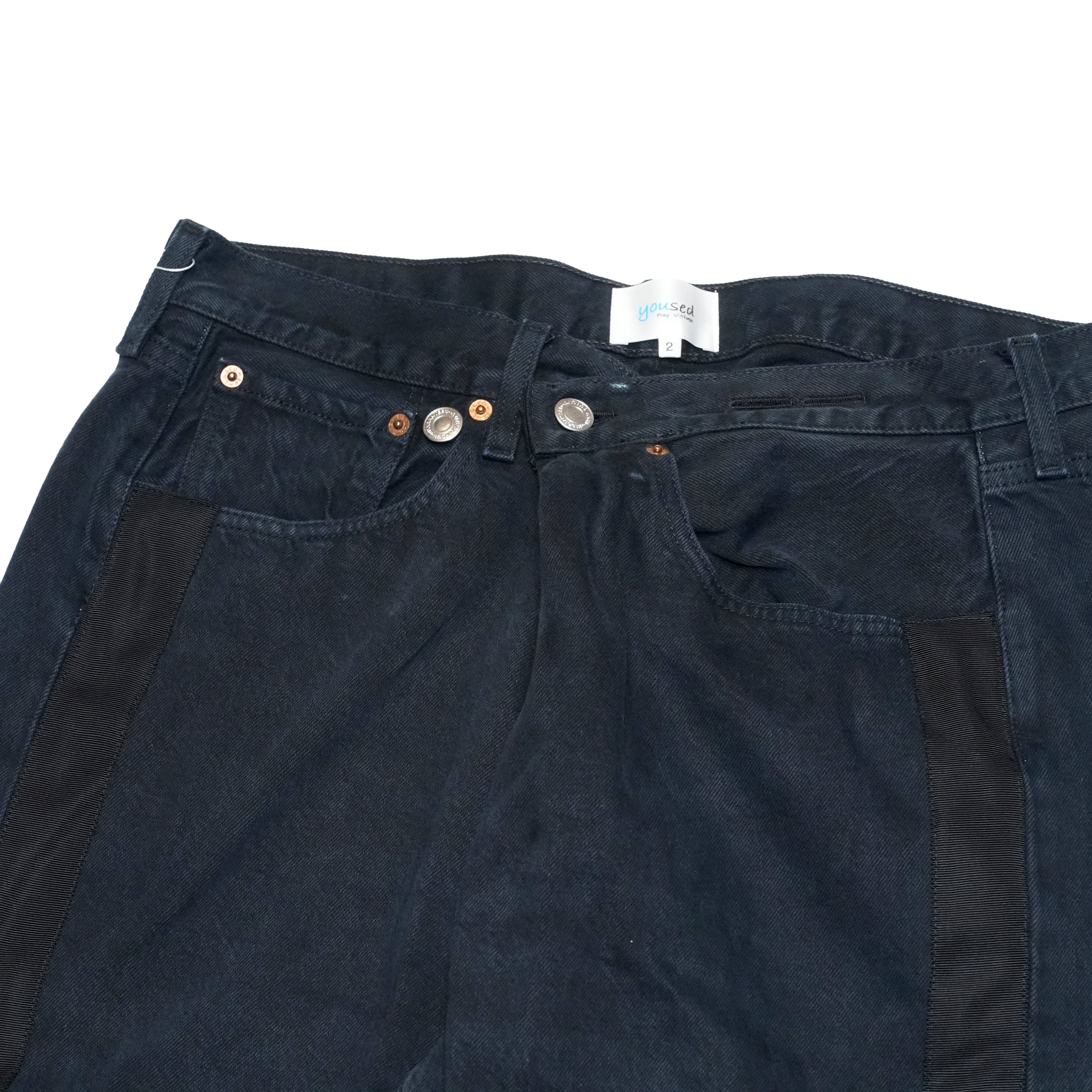 YP15TY_Blk | DEFORMED PANTS | Color:Blk【YOUSED_ユーズド】