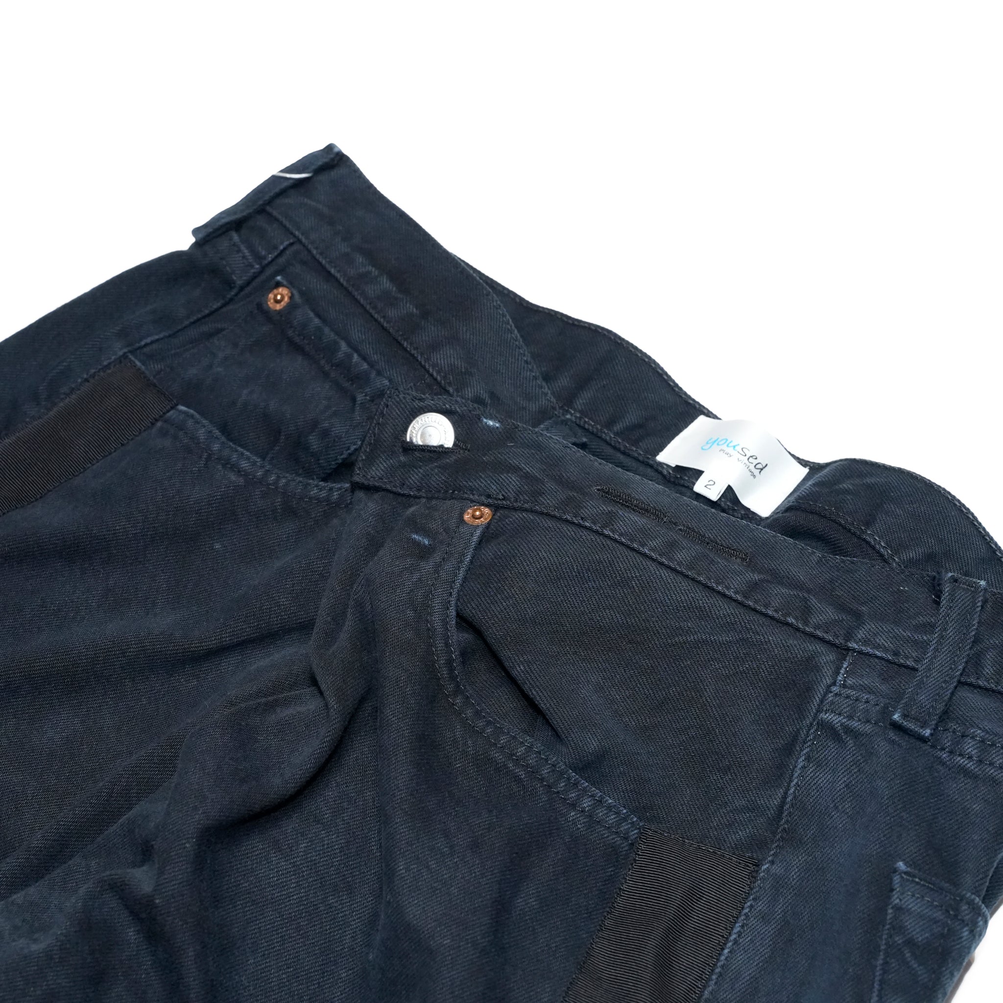 YP15TY_Blk | DEFORMED PANTS | Color:Blk【YOUSED_ユーズド】