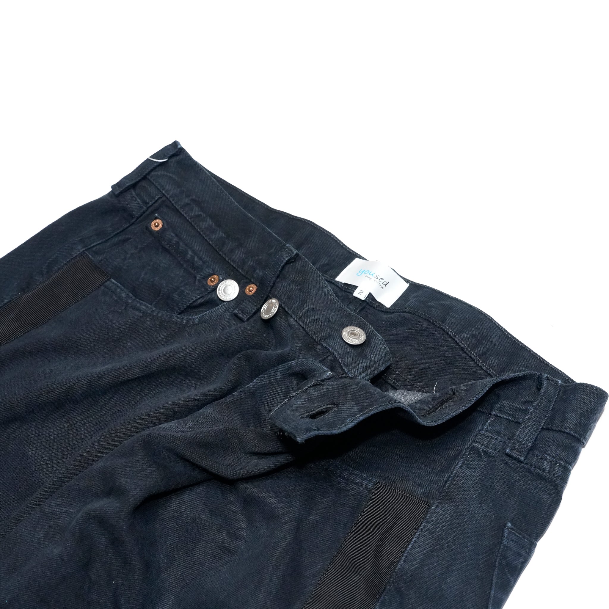 YP15TY_Blk | DEFORMED PANTS | Color:Blk【YOUSED_ユーズド】