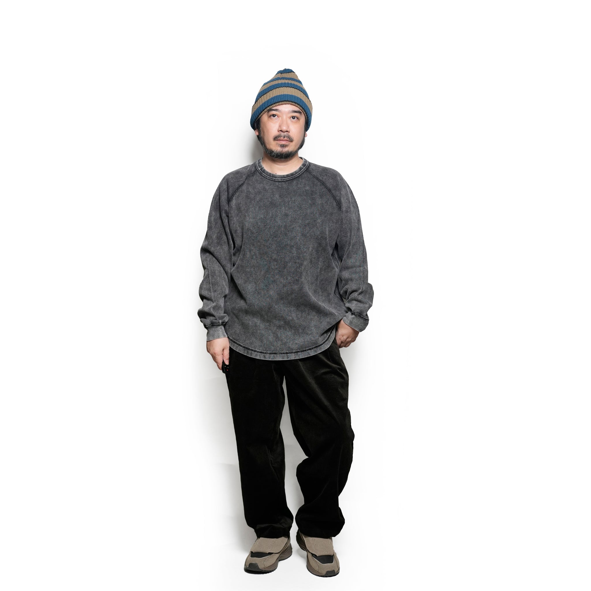 THERMAL CREWNECK | Color_Black | No_gh5f009_black【GUNG HO_ガンホー】