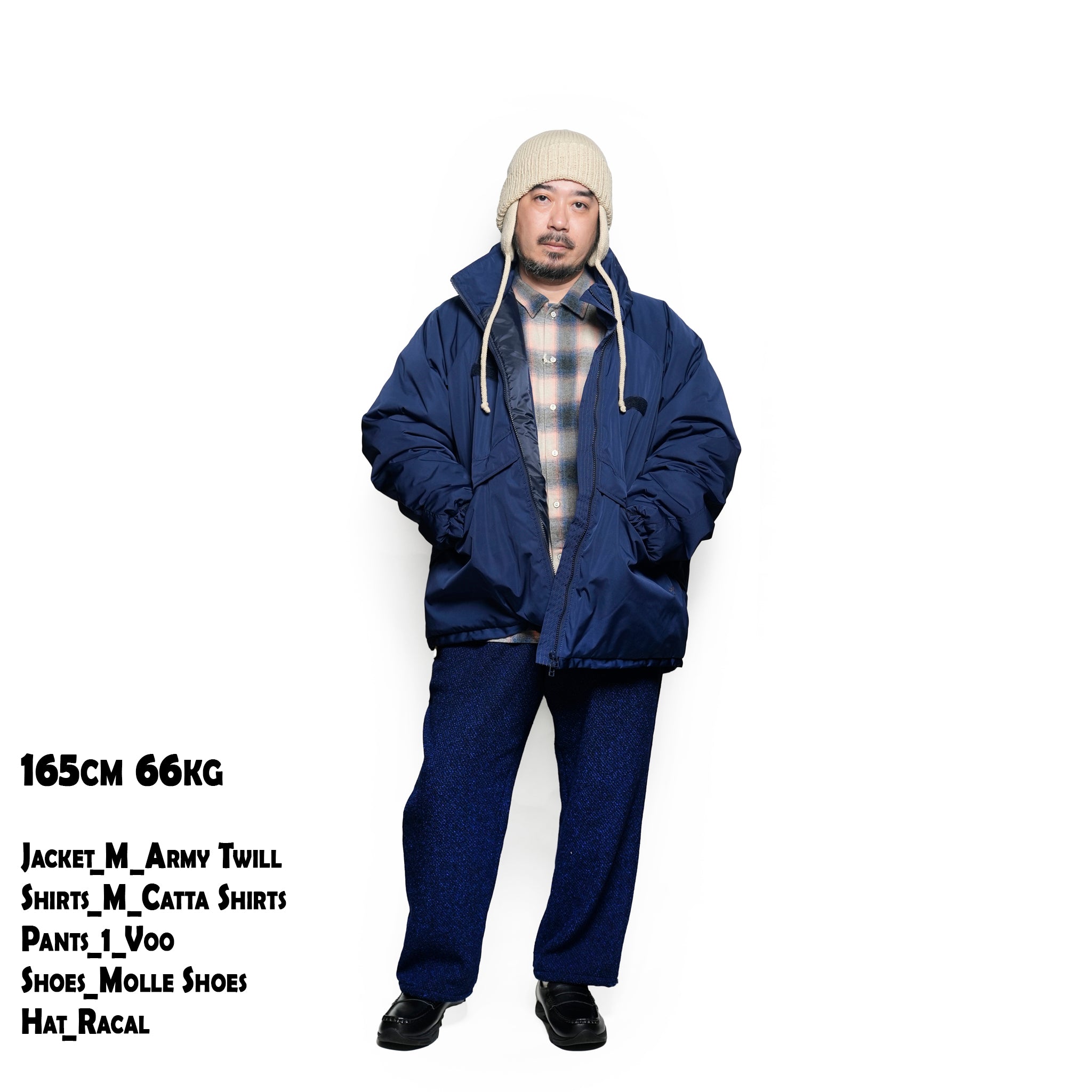 Pe Weather Padding Jacket | Color_Blue | No_am-2554006_blue【ARMY TWILL_アーミーツイル】