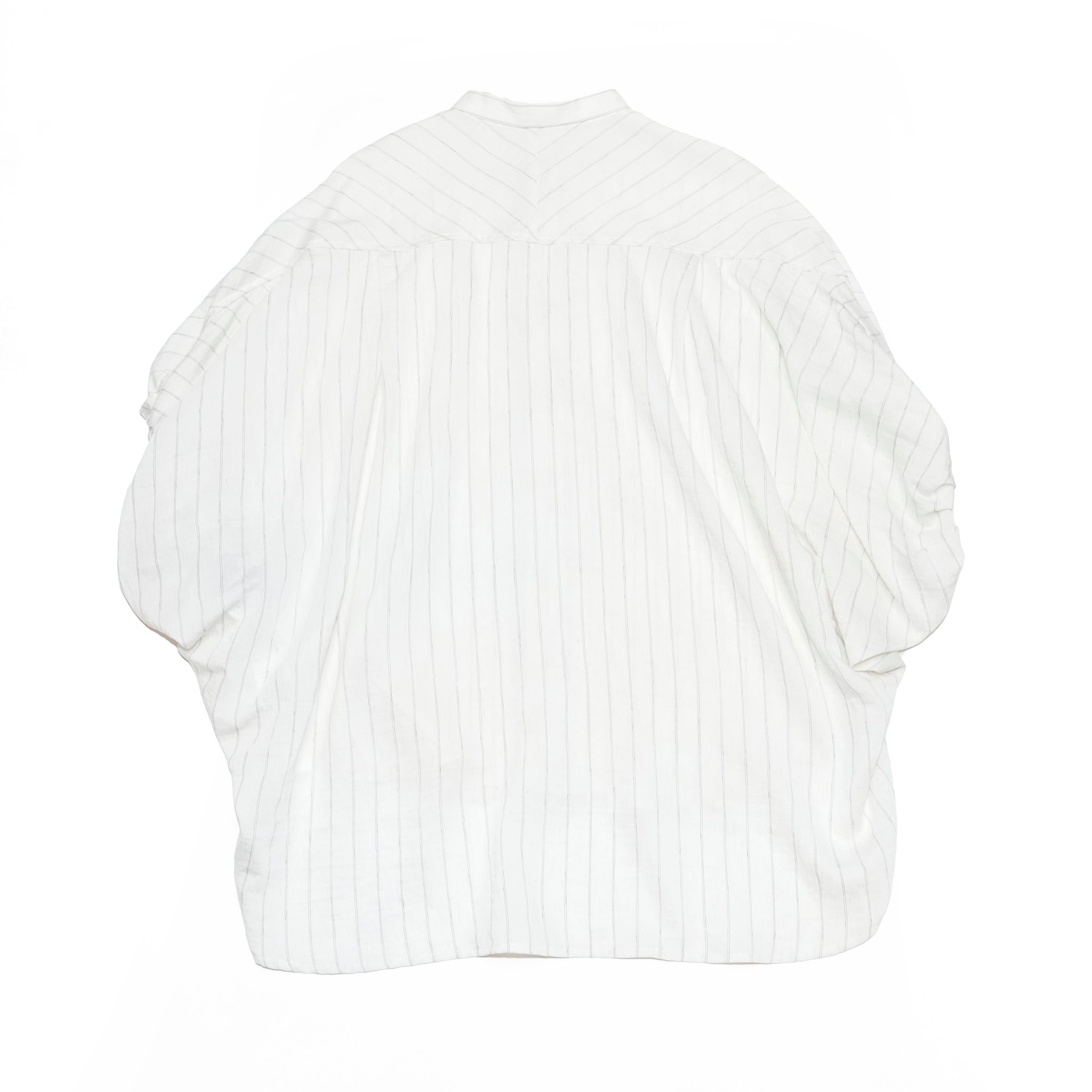 25163-4309P_off white | ストライプポンチョシャツ | Color:Off White【ANGELINA_アンジェリーナ】