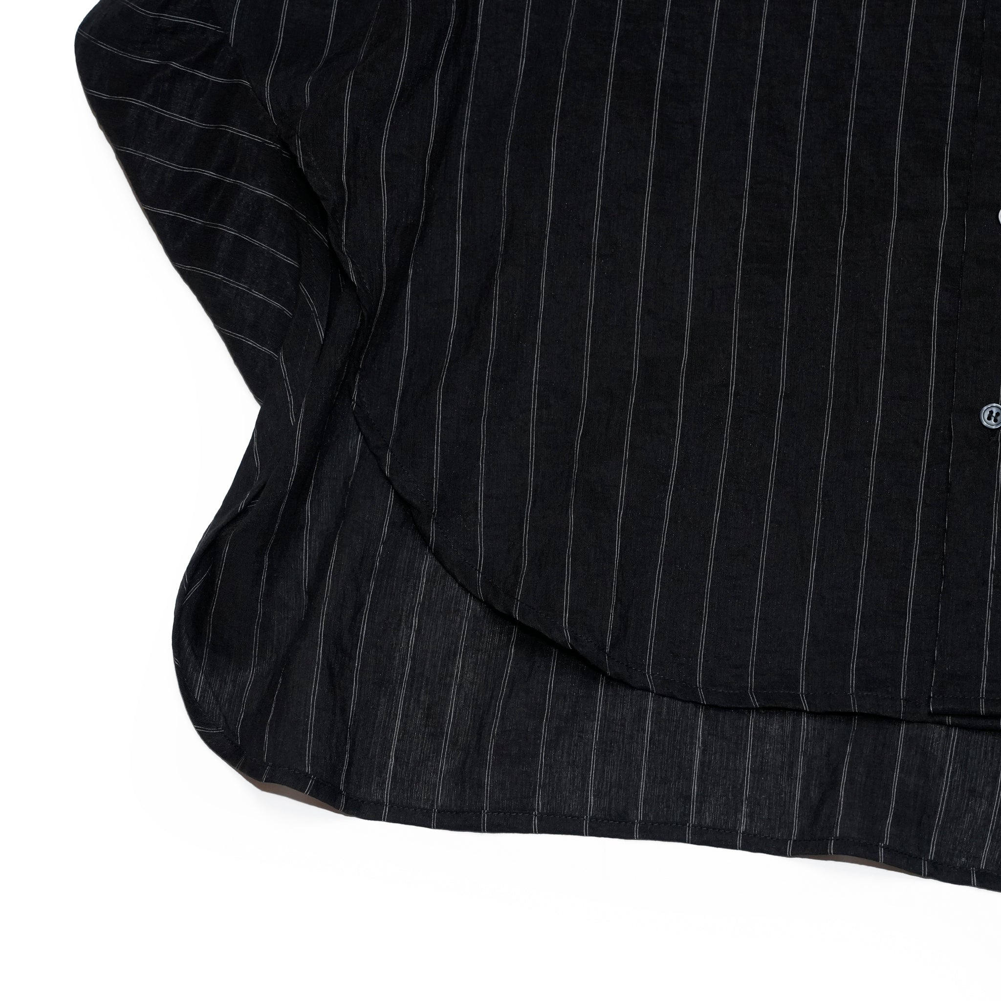 25163-4309P_black | ストライプポンチョシャツ | Color:Black【ANGELINA_アンジェリーナ】【archive】