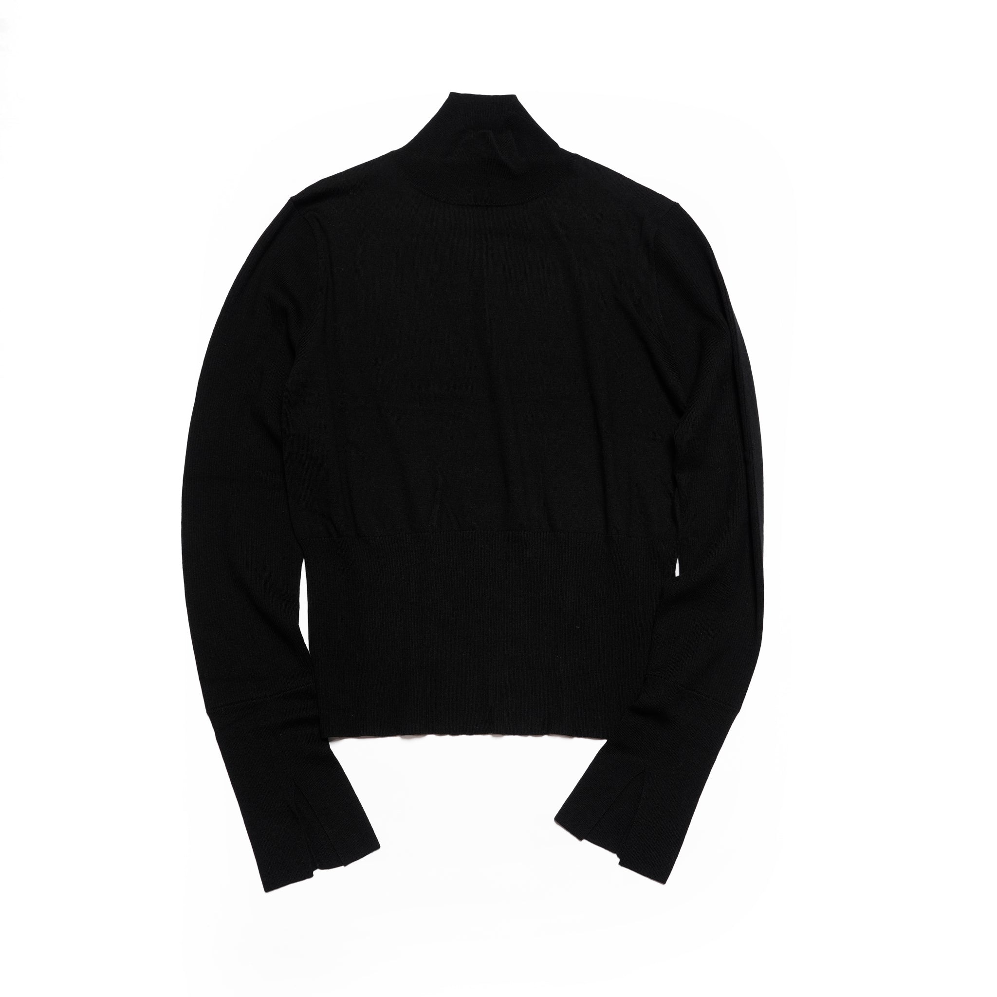 color block knit | Color_Black | No_wht25fkn4039_bk【WHYTO_ホワイト】