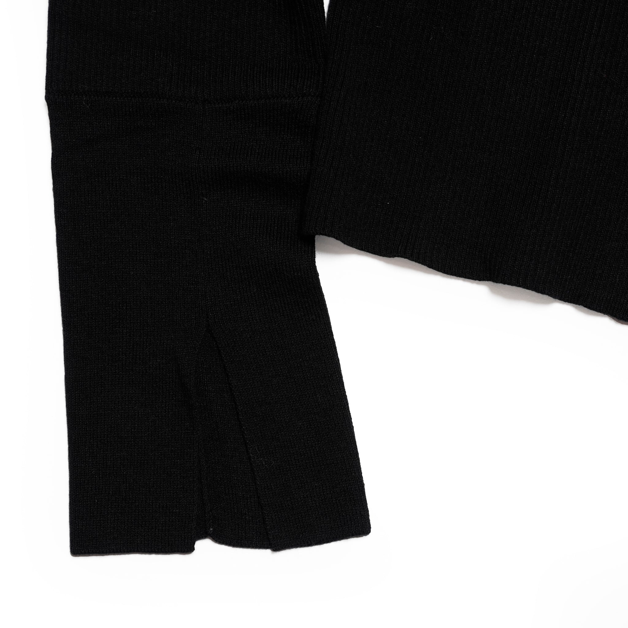 color block knit | Color_Black | No_wht25fkn4039_bk【WHYTO_ホワイト】