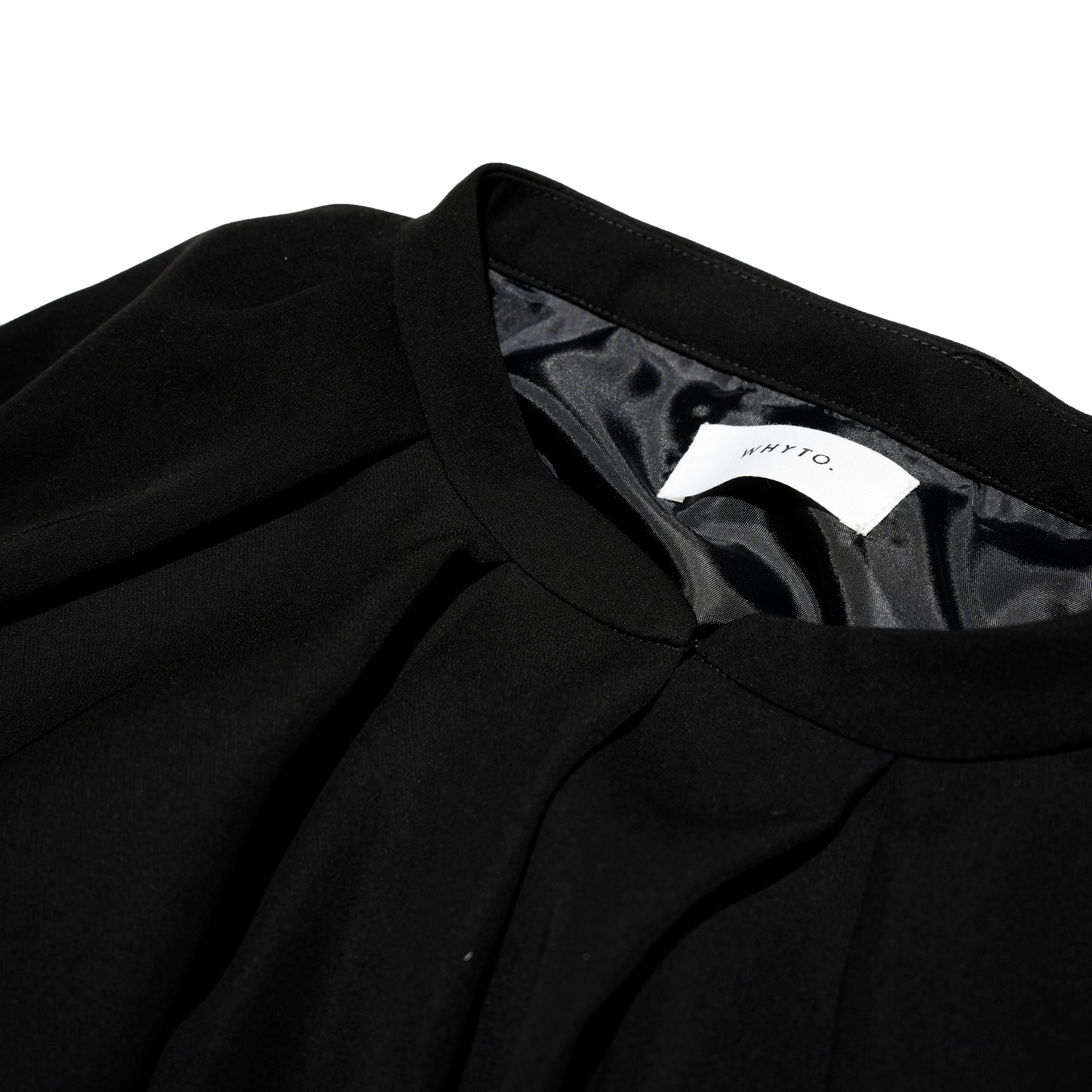 WHT22FJK4012 | Tuck gather jacket | Color:Black【WHYTO_ホワイト】