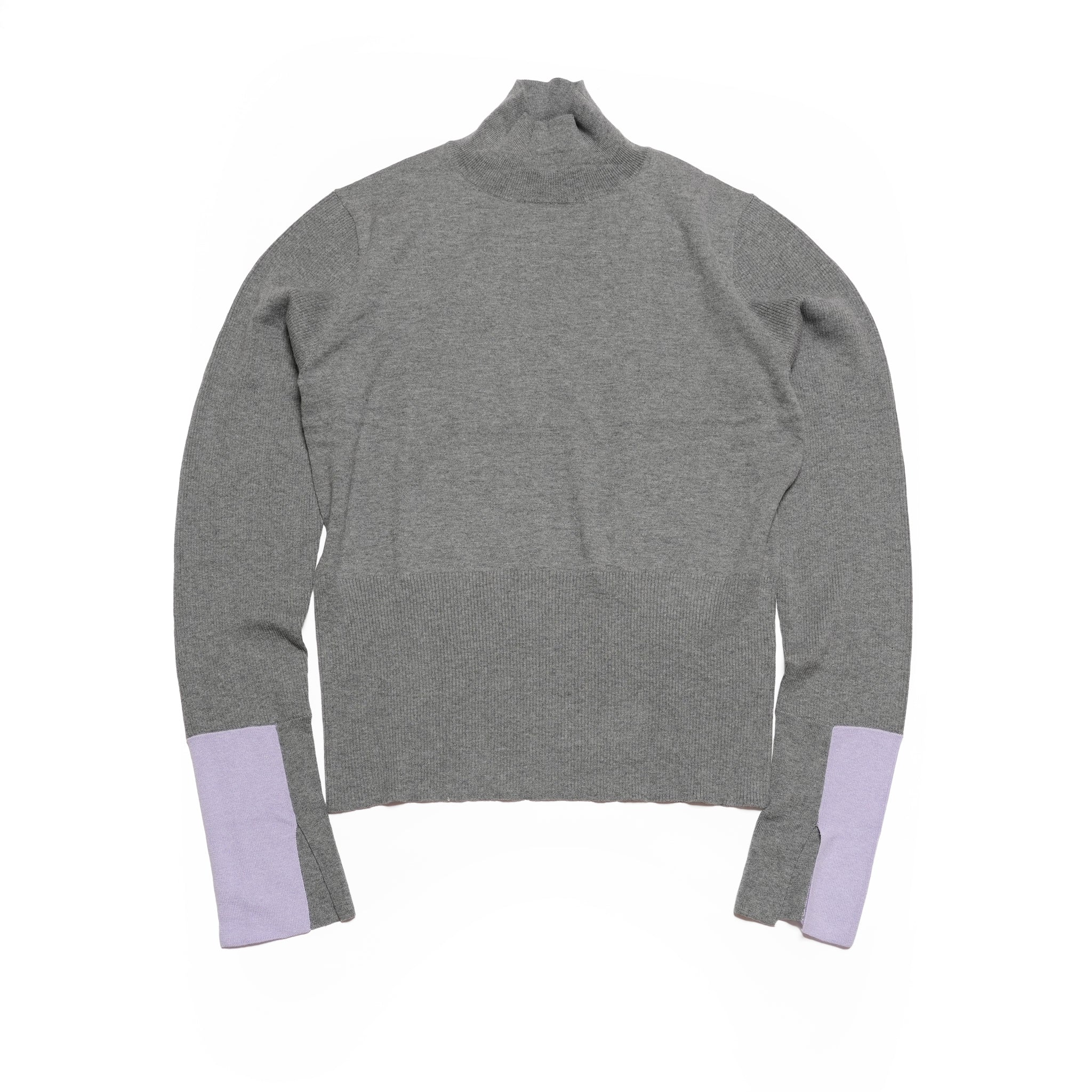 color block knit | Color_Gray | No_wht25fkn4039_gy【WHYTO_ホワイト】