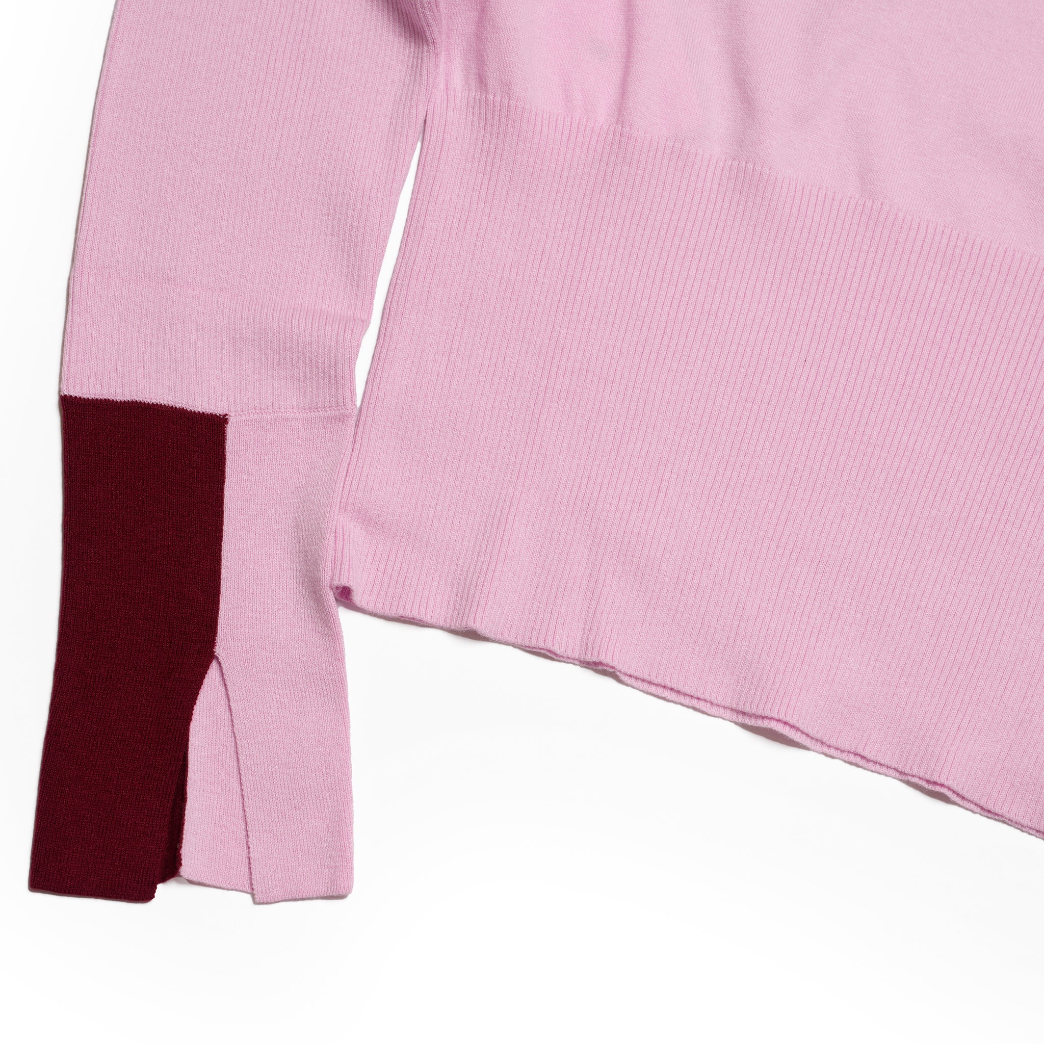 color block knit | Color_Light Pink | No_wht25fkn4039_ltpink【WHYTO_ホワイト】