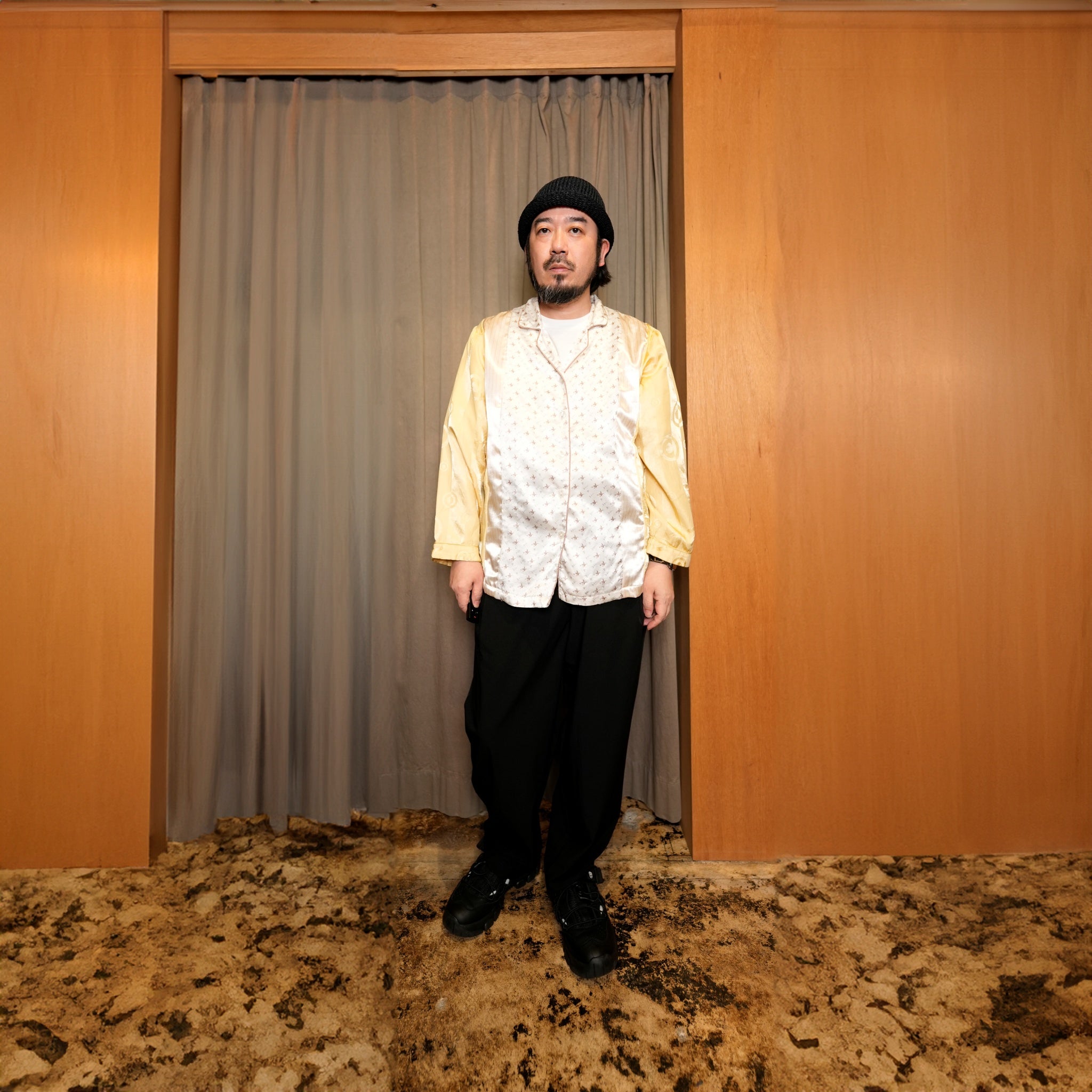 MR-2402674C | リメイクパジャマシャツ | Color:Multi_C | Size:2【Mr. Remake Man】【REMAKE MODEM DESIGN_モデムデザイン】