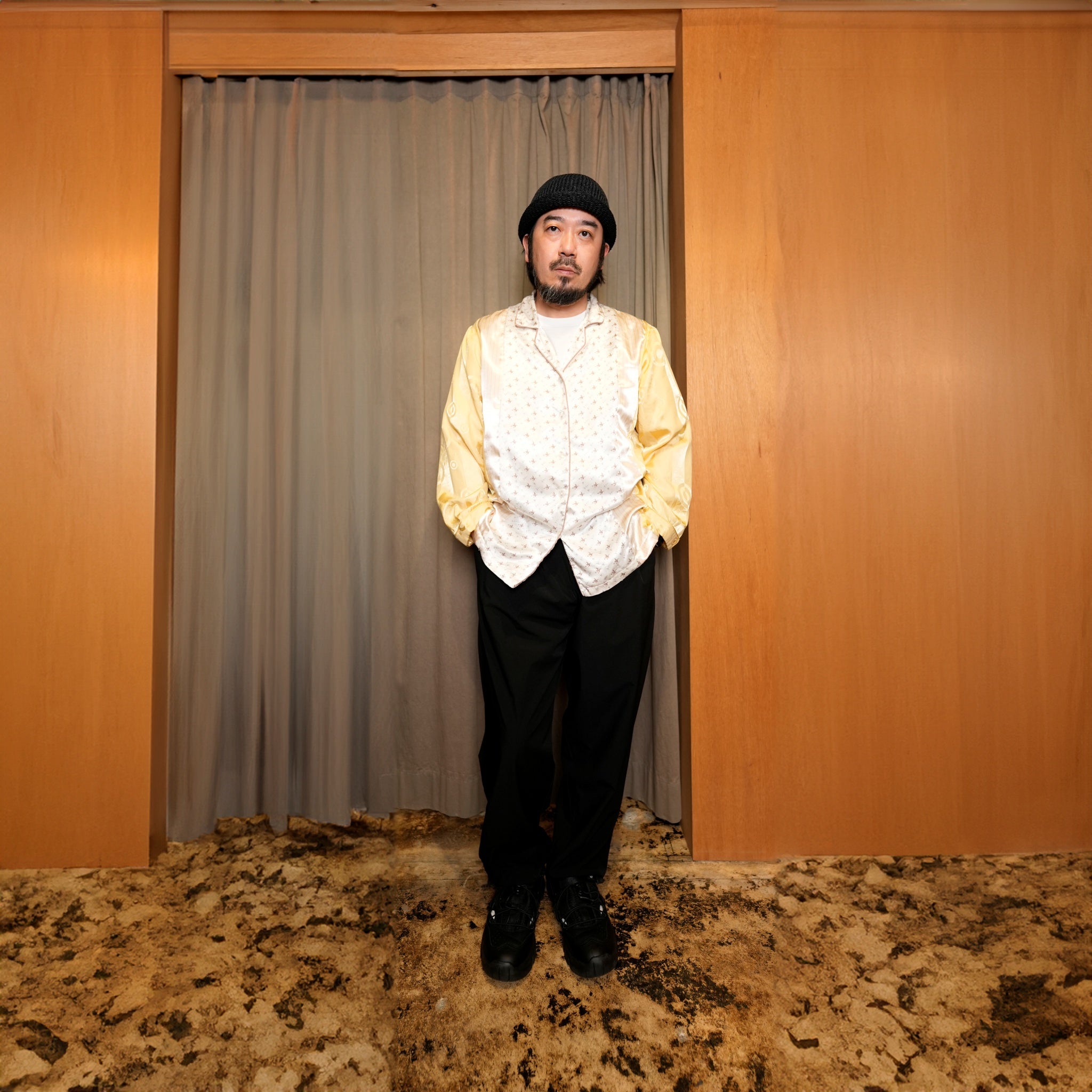 MR-2402674C | リメイクパジャマシャツ | Color:Multi_C | Size:2【Mr. Remake Man】【REMAKE MODEM DESIGN_モデムデザイン】