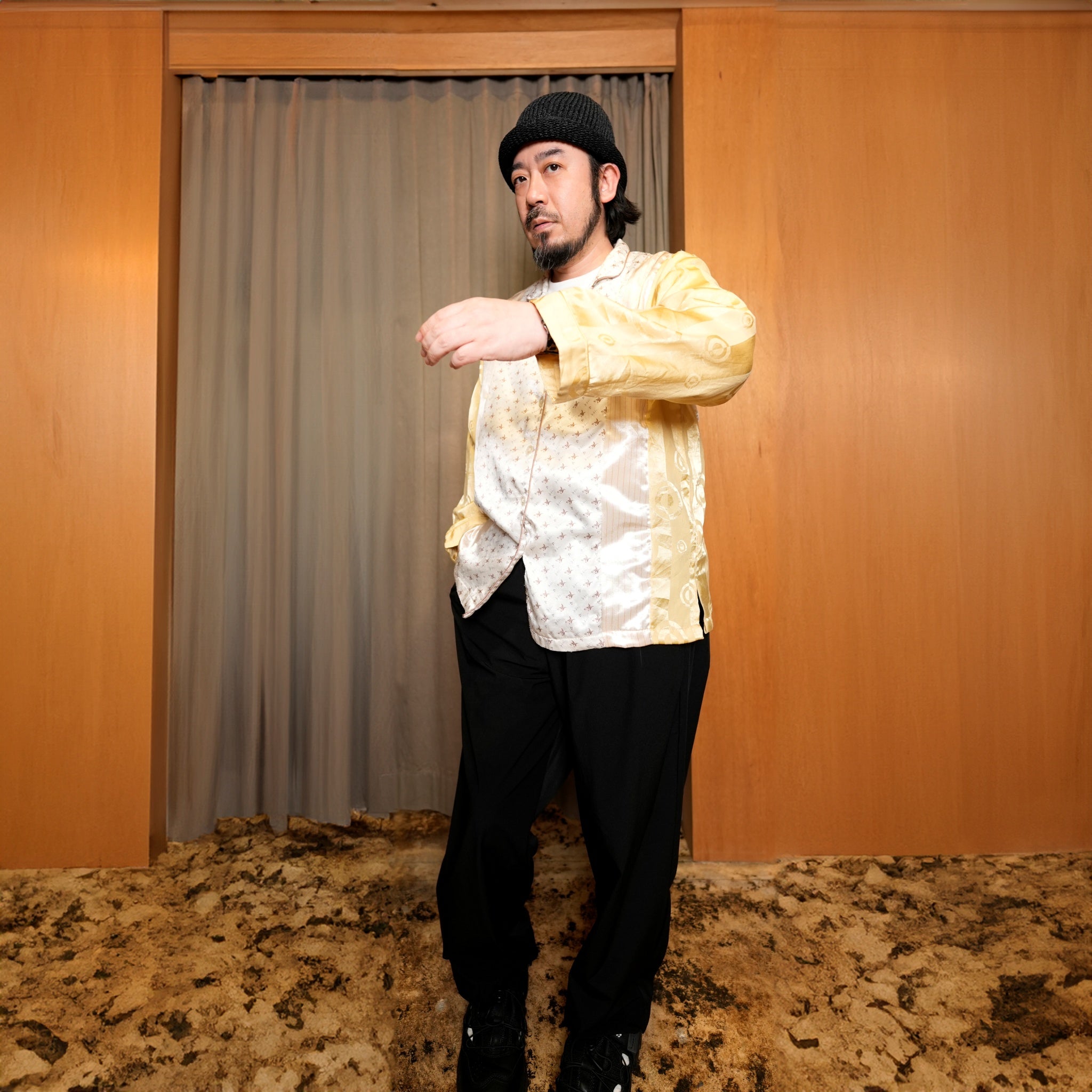 MR-2402674C | リメイクパジャマシャツ | Color:Multi_C | Size:2【Mr. Remake Man】【REMAKE MODEM DESIGN_モデムデザイン】