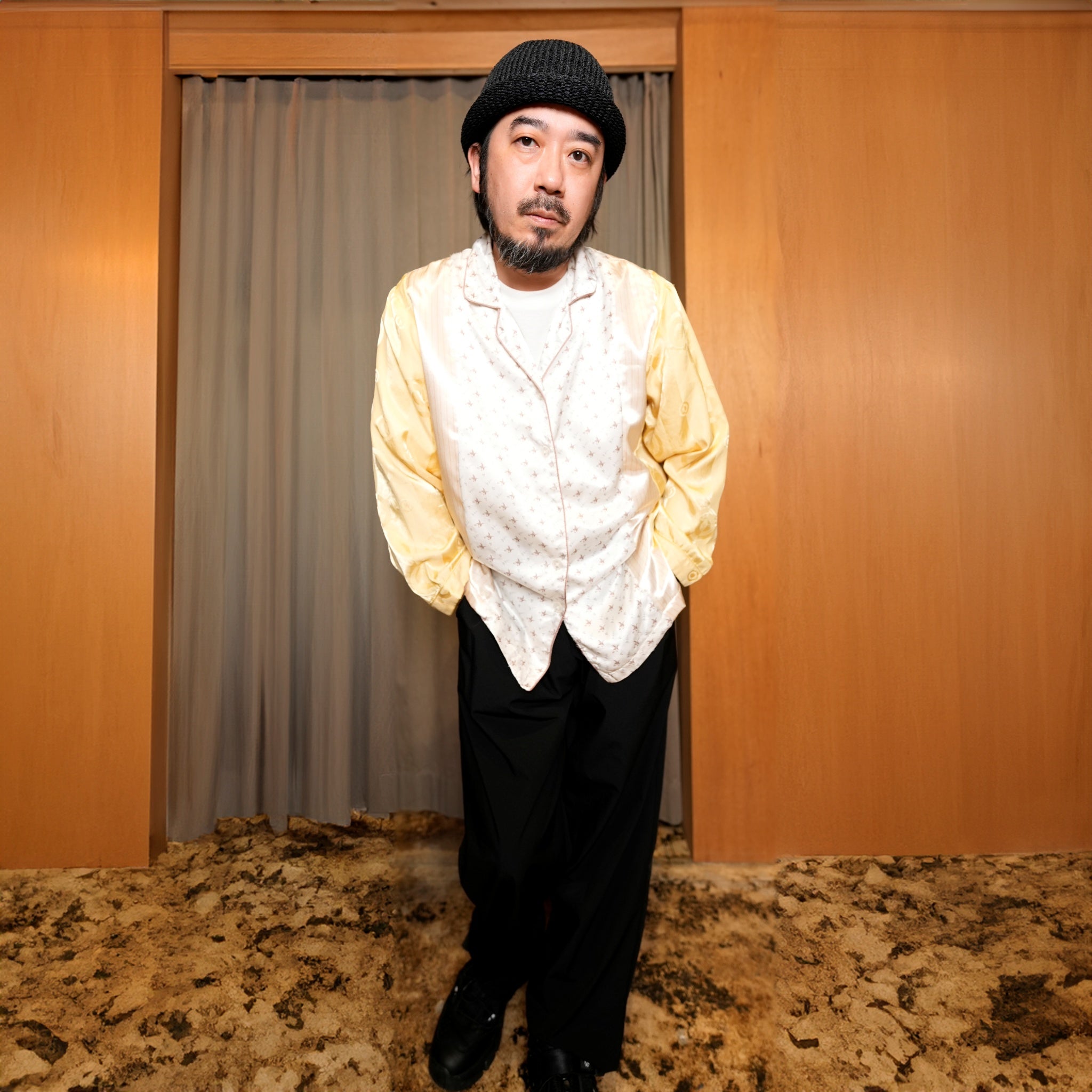 MR-2402674C | リメイクパジャマシャツ | Color:Multi_C | Size:2【Mr. Remake Man】【REMAKE MODEM DESIGN_モデムデザイン】