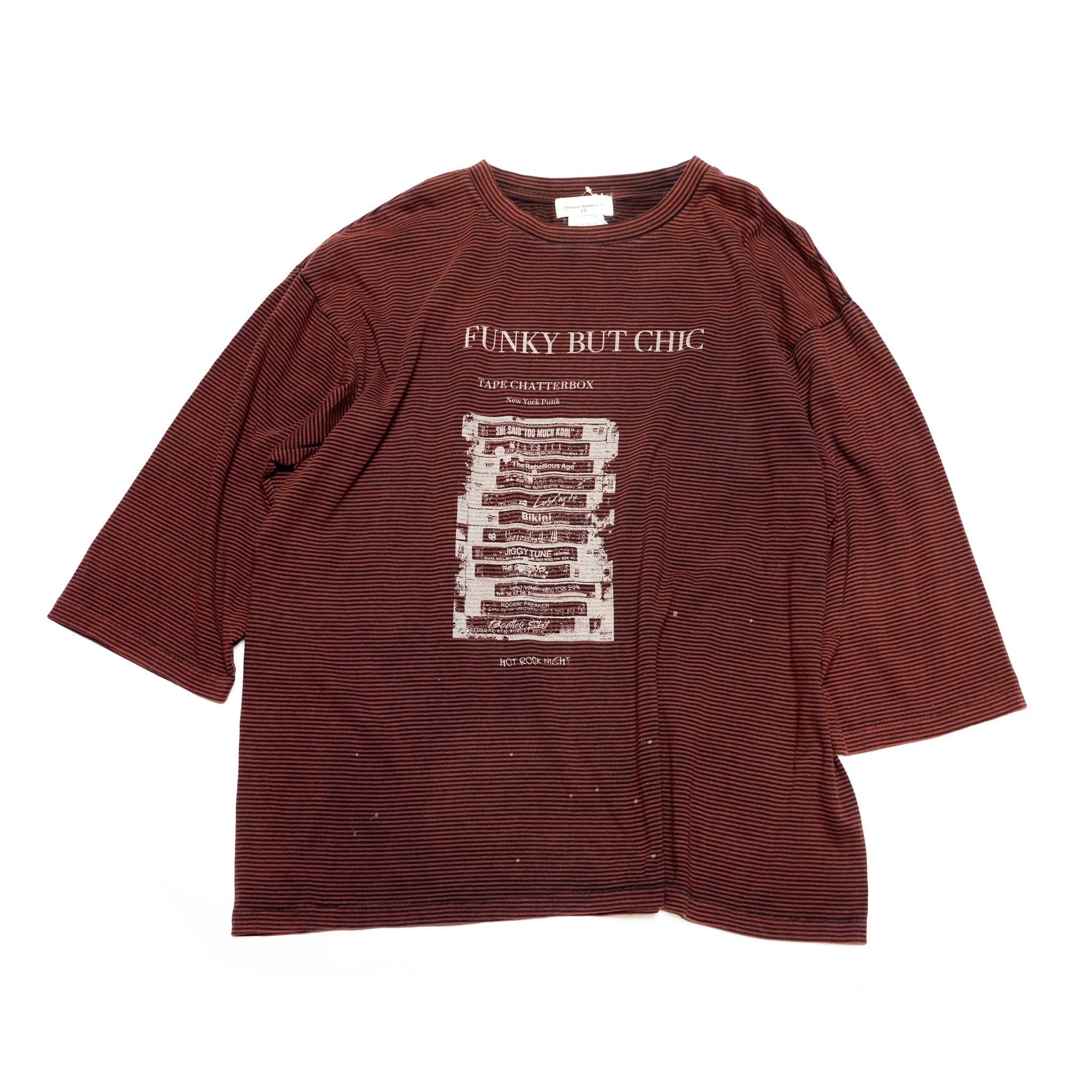 25#03-9010-0_Funky But Chic | border tube-seven | Color:Funky But Chic【MINAMI ANDERSON_ミナミアンダーソン】