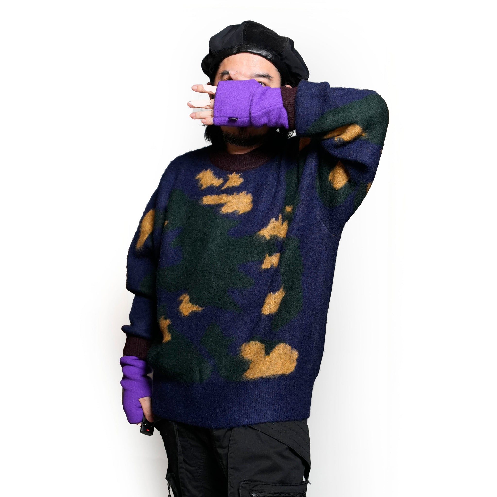 Fingerless Gloves | Color:Hot Pink/Neon Yellow/Navy/Purple【WRISTIES】【ネコポス選択可能】