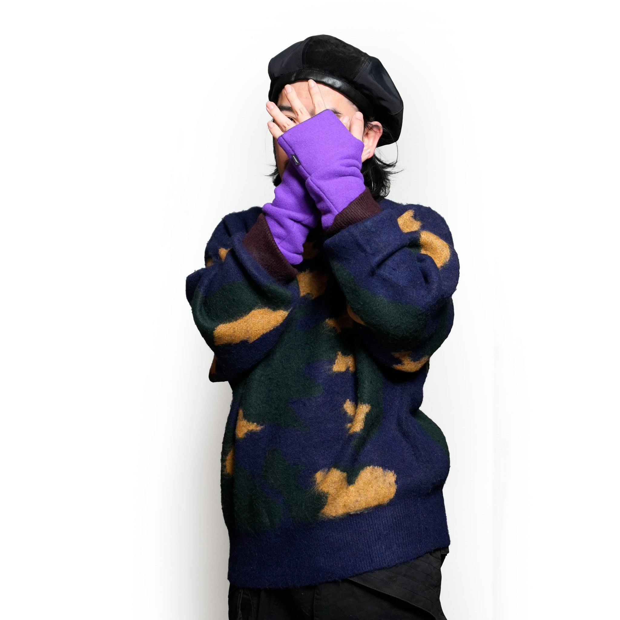 Fingerless Gloves | Color:Hot Pink/Neon Yellow/Navy/Purple【WRISTIES】【ネコポス選択可能】