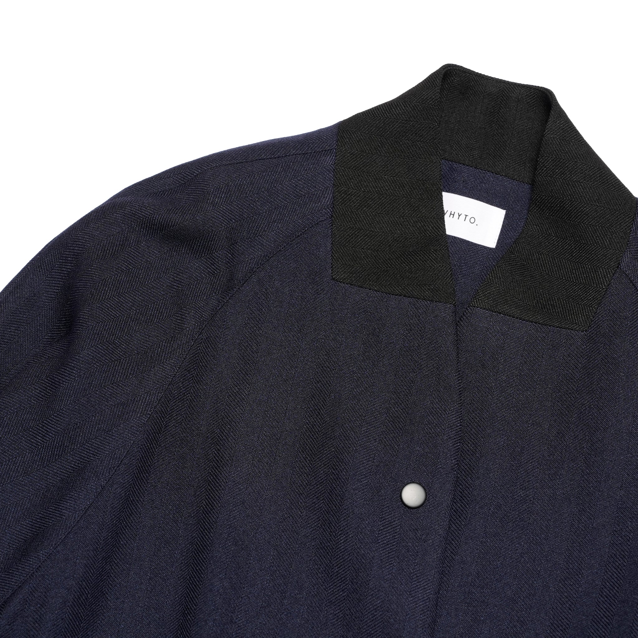 round cape jacket | Color_Navy | No_wht25fjk4047_navy【WHYTO_ホワイト】